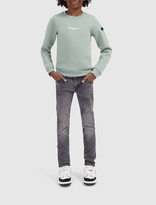 Junior Scribble Icon Logo Sweater | Dark Mint