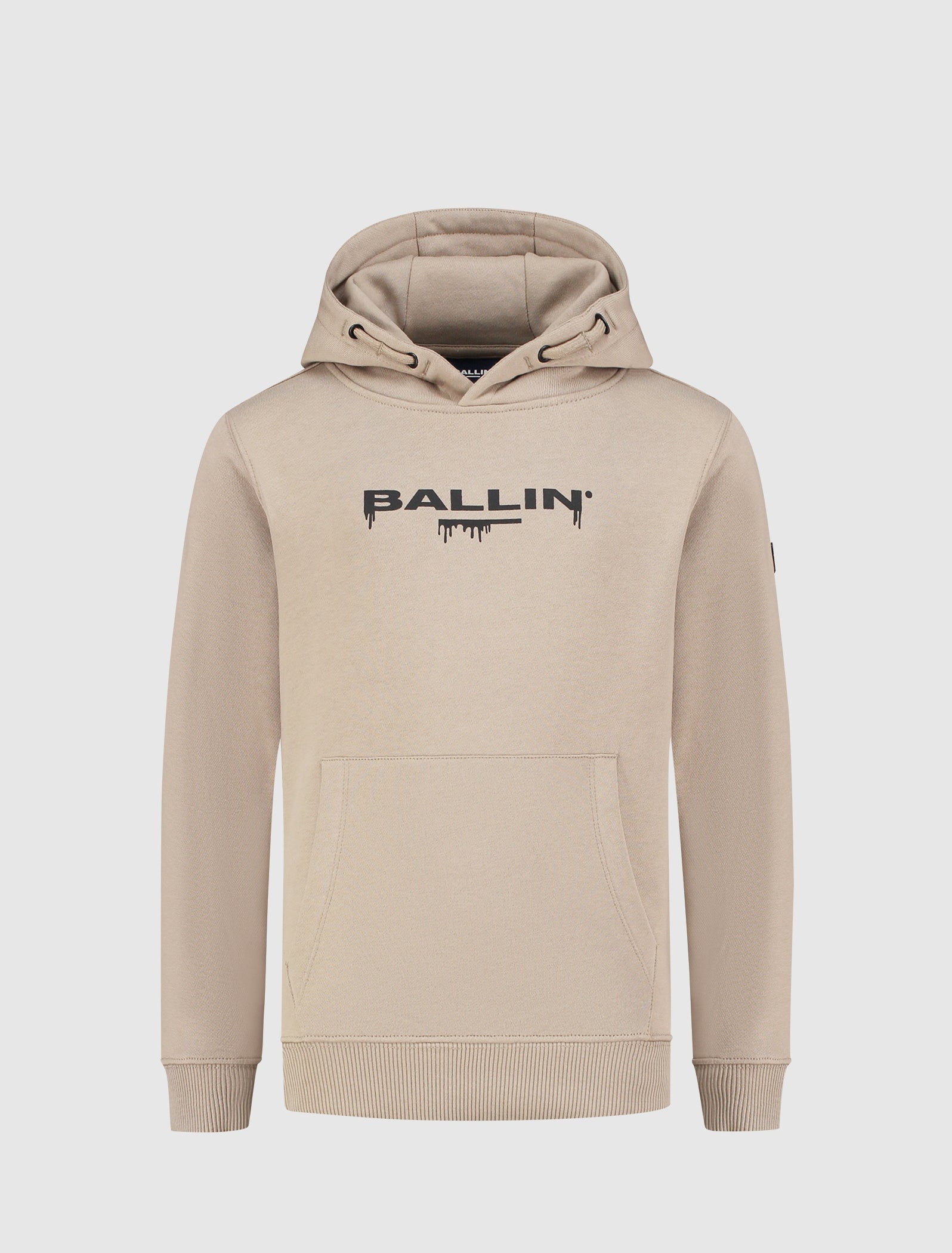 Junior Dripping Logo Hoodie | Taupe