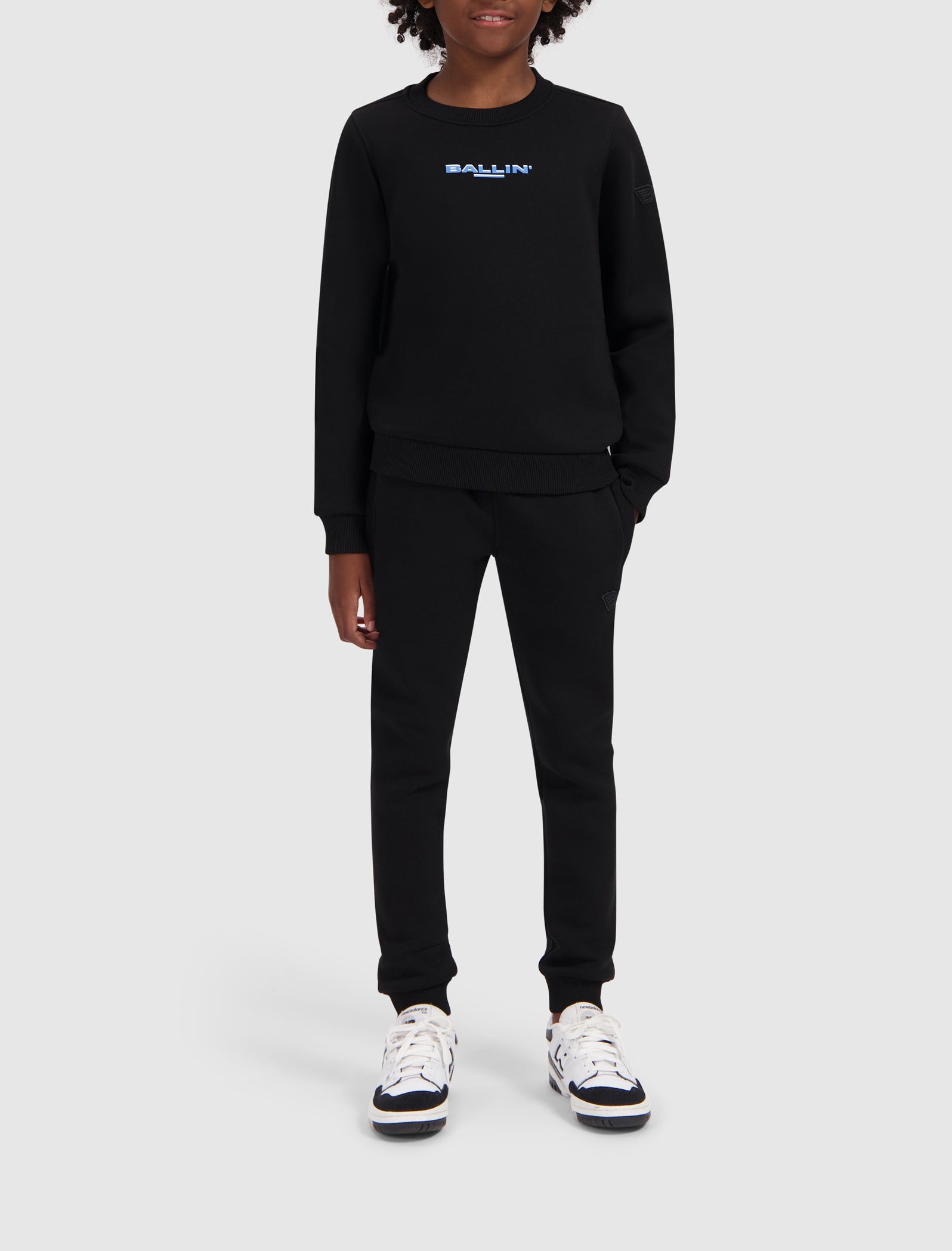 Junior Fish-eye Logo Sweater | Black