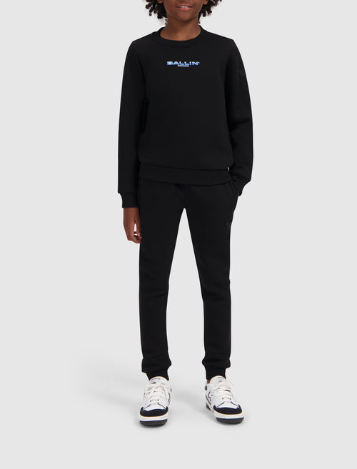 Junior Fish-eye Logo Sweater | Black