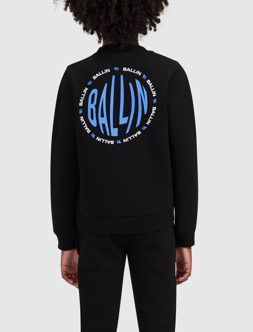 Junior Fish-eye Logo Sweater | Black