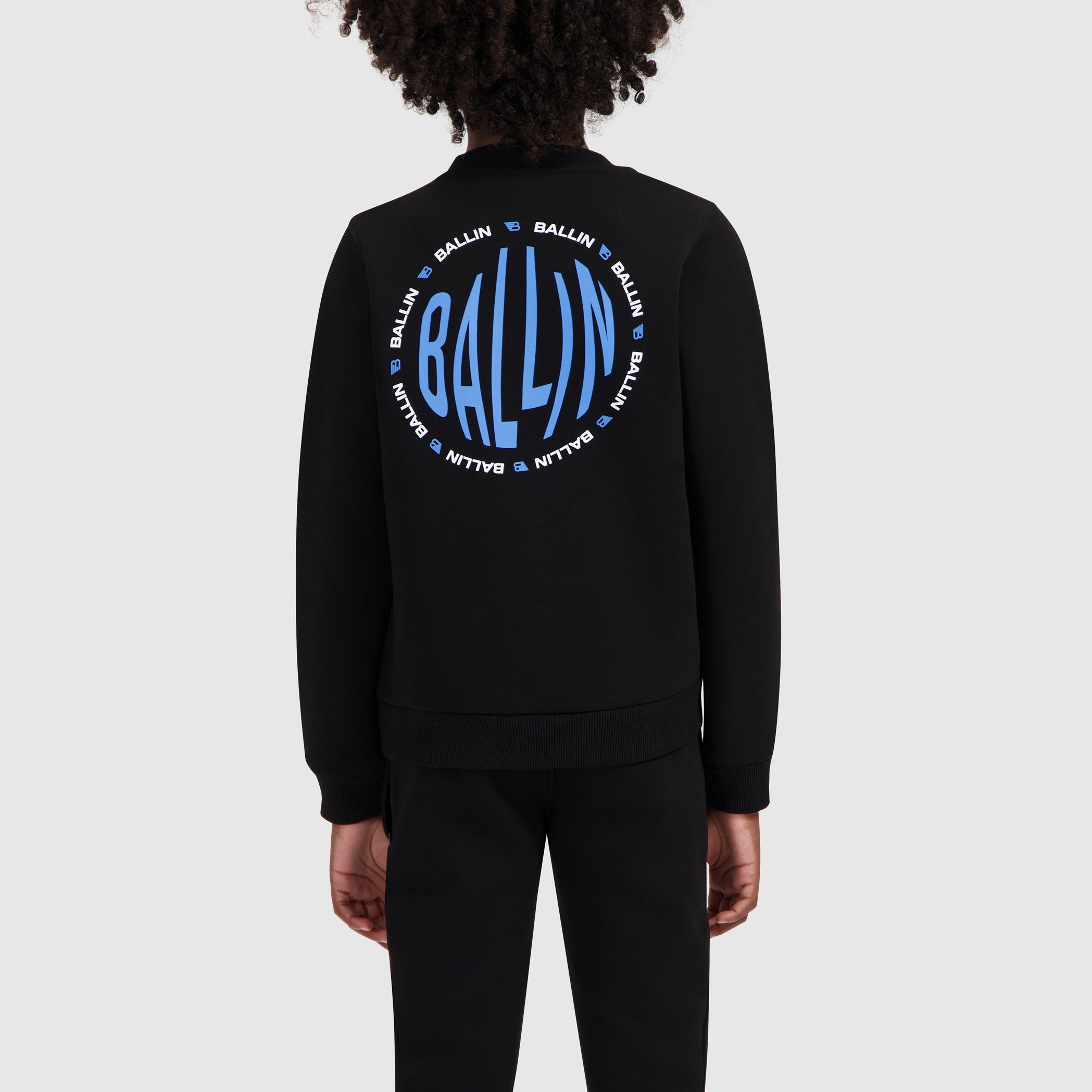Junior Fish-eye Logo Sweater | Black