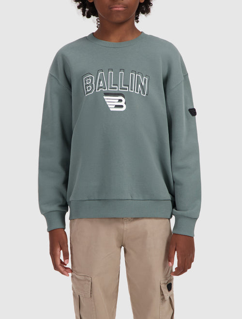 Junior Double Vision Sweater | Army Green