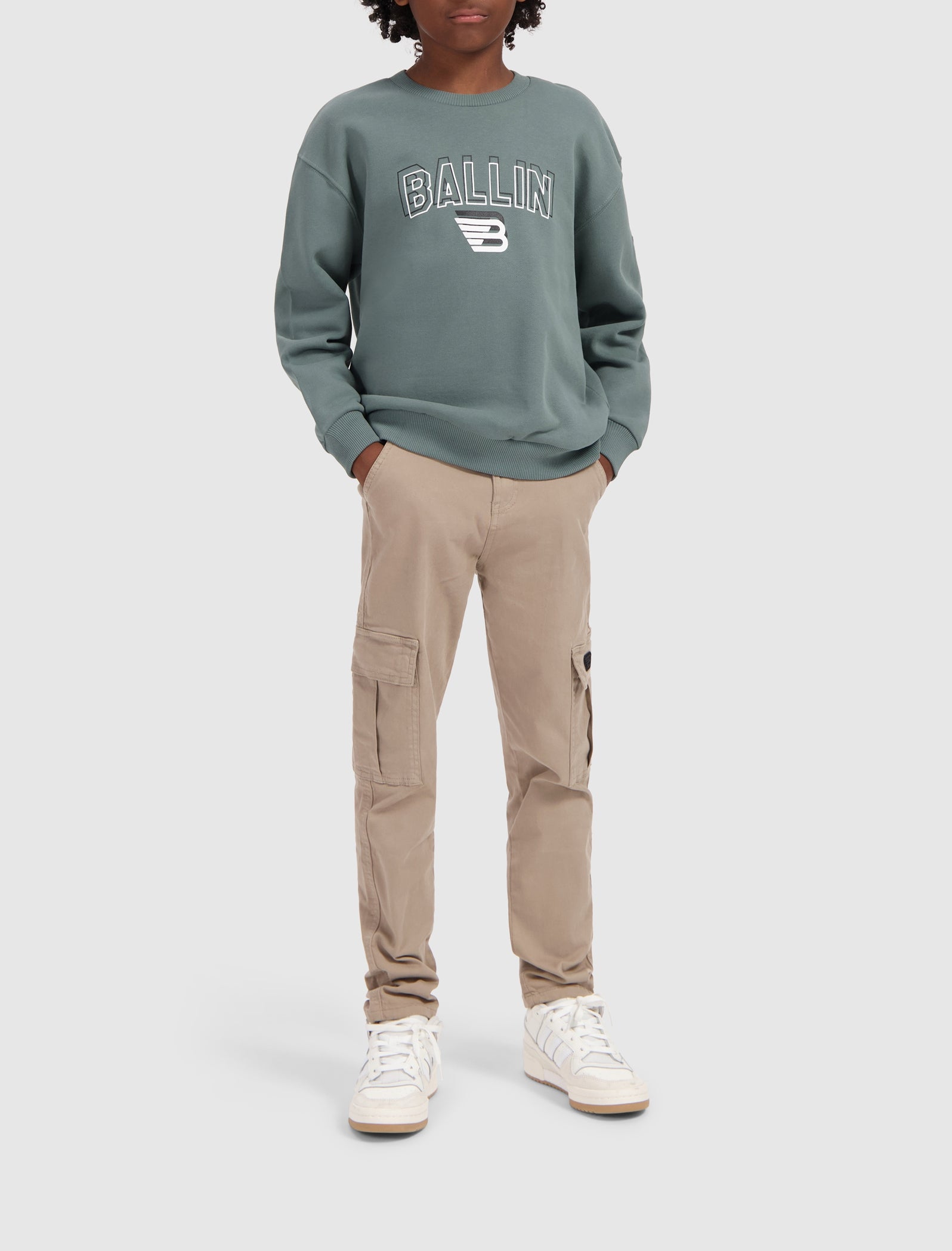 Junior Double Vision Sweater | Army Green