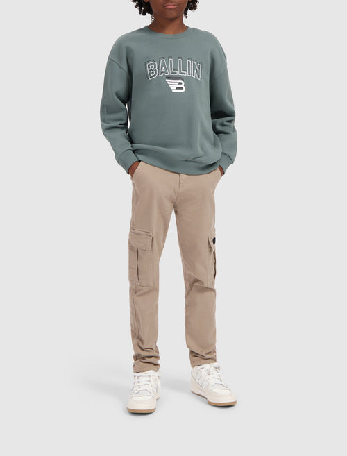 Junior Double Vision Sweater | Army Green