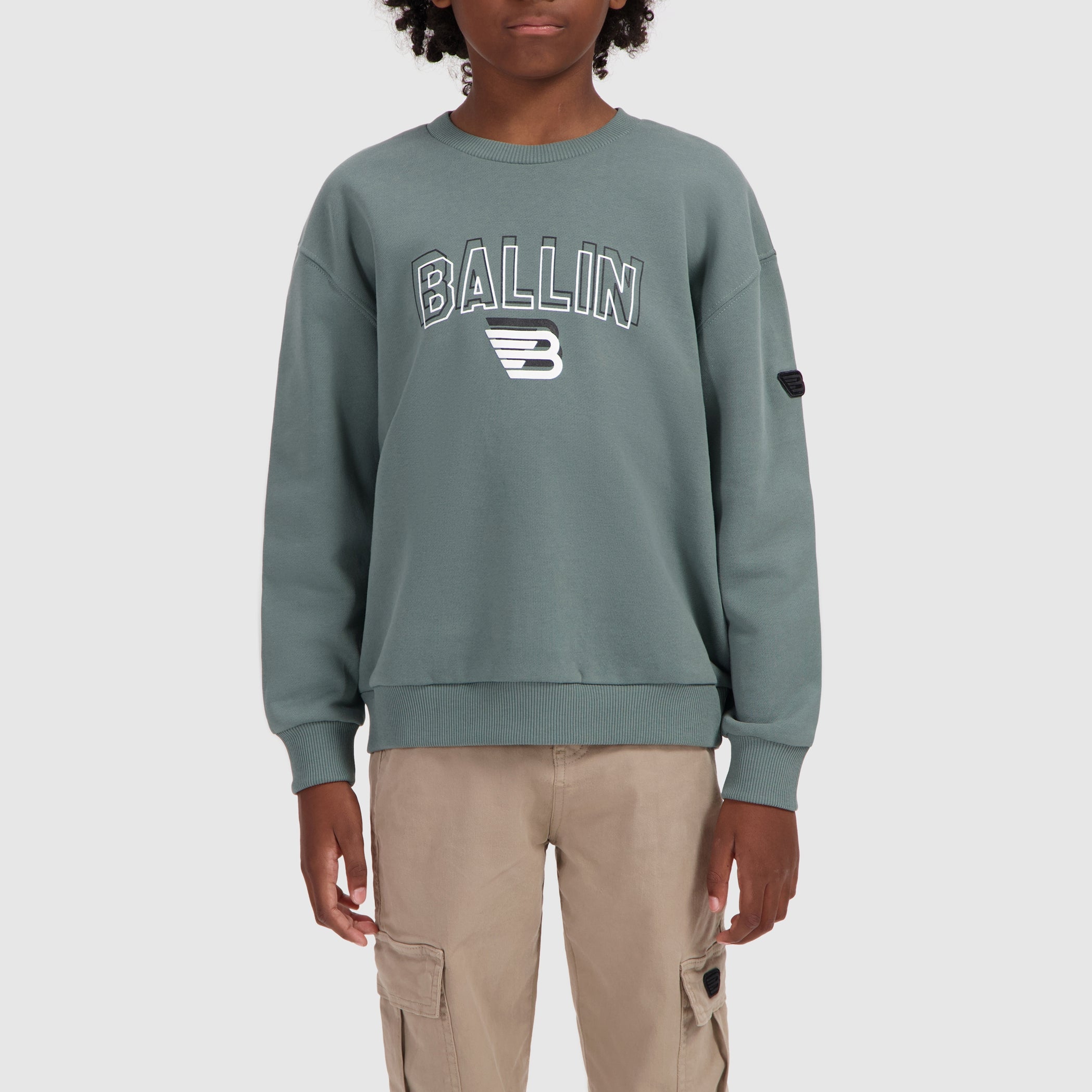 Junior Double Vision Sweater | Army Green