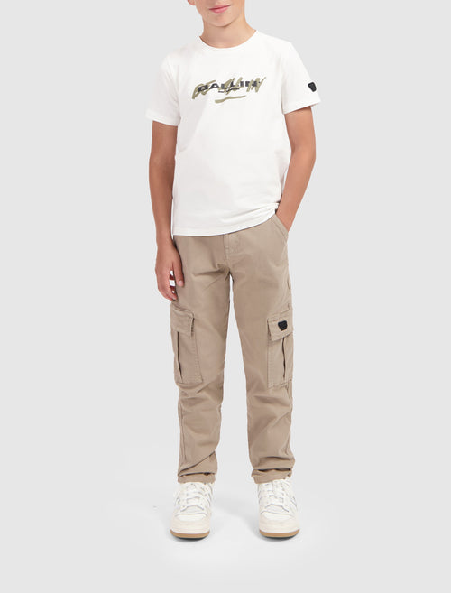 Junior Logo Badge Cargo Pants | Taupe