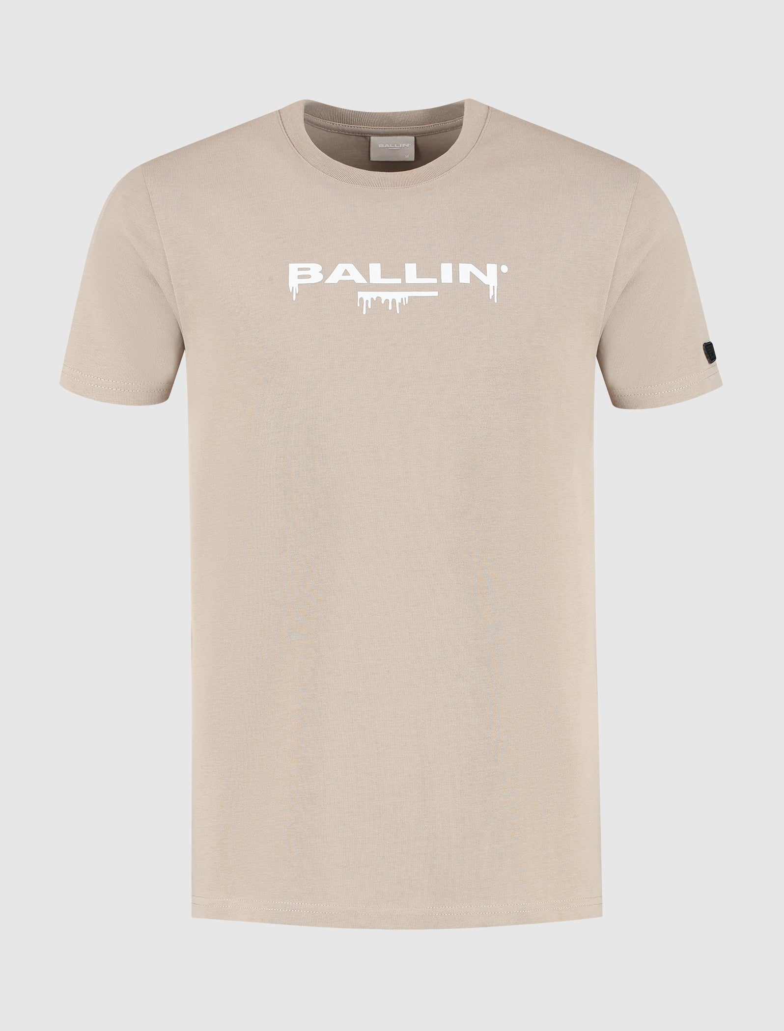 Dripping Logo T-shirt | Taupe