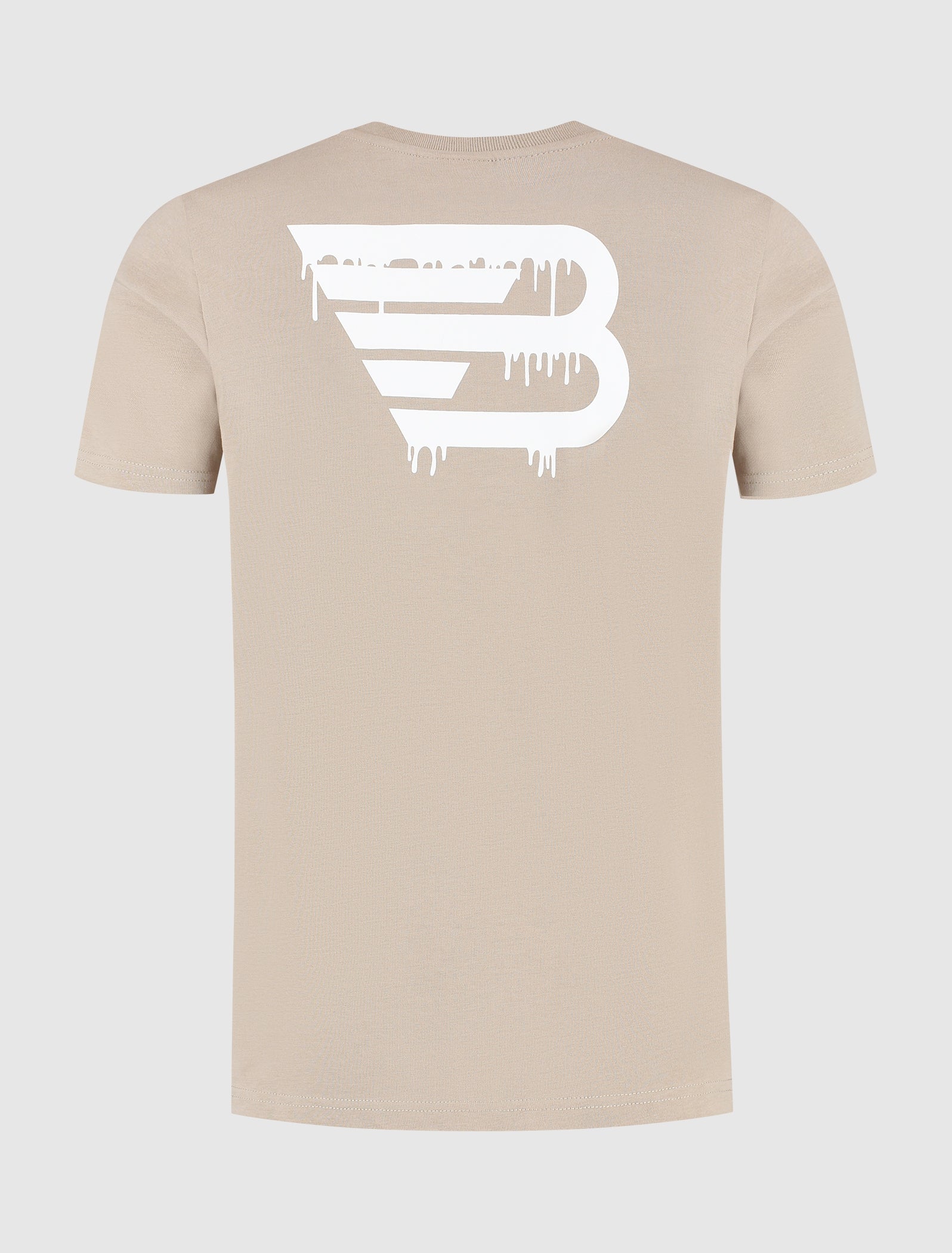 Dripping Logo T-shirt | Taupe