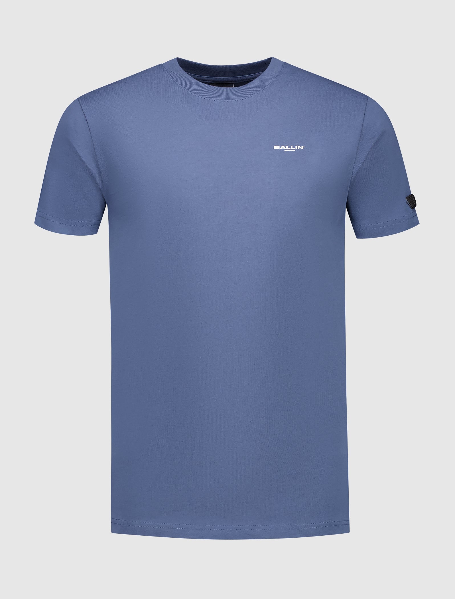 Grunge Logo T-shirt | Blue Grey