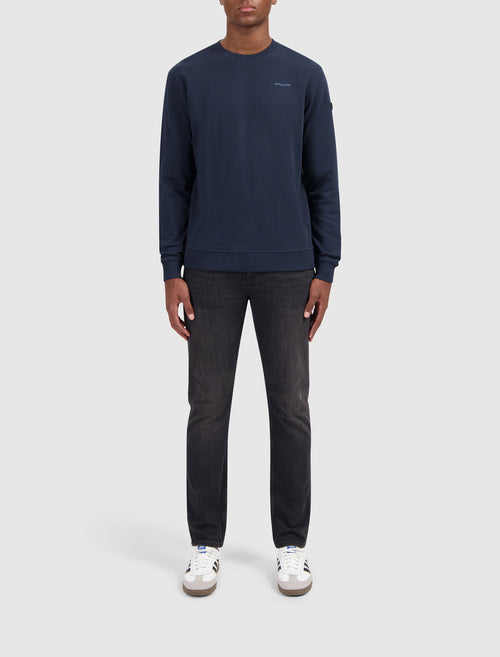 Grunge Logo Sweater | Navy