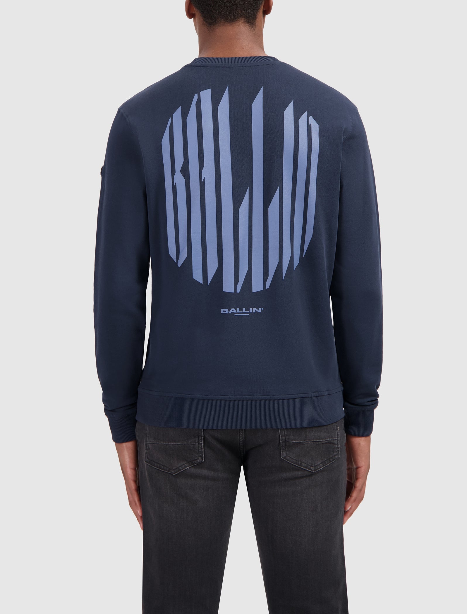 Grunge Logo Sweater | Navy
