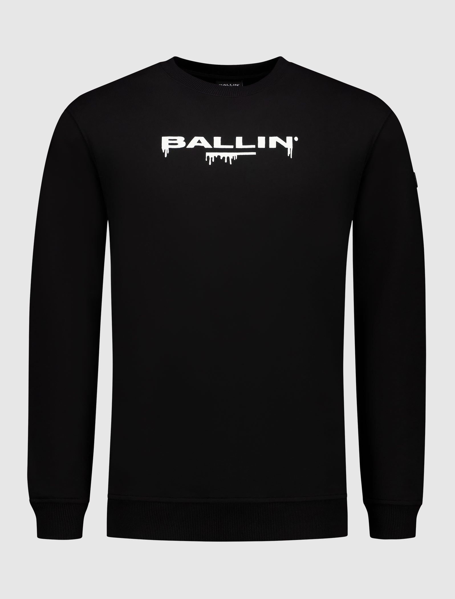 Dripping Logo Sweater | Black