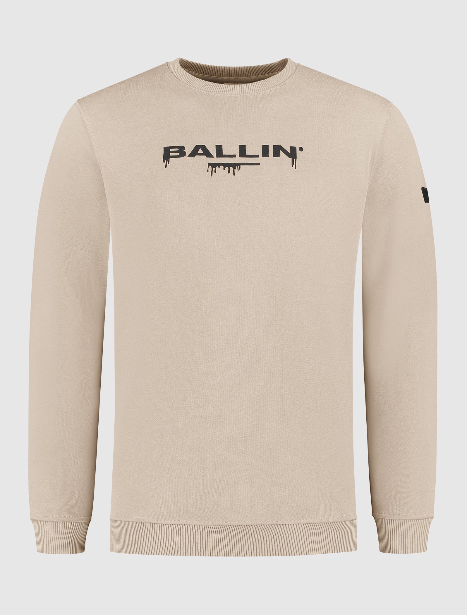 Dripping Logo Sweater | Taupe