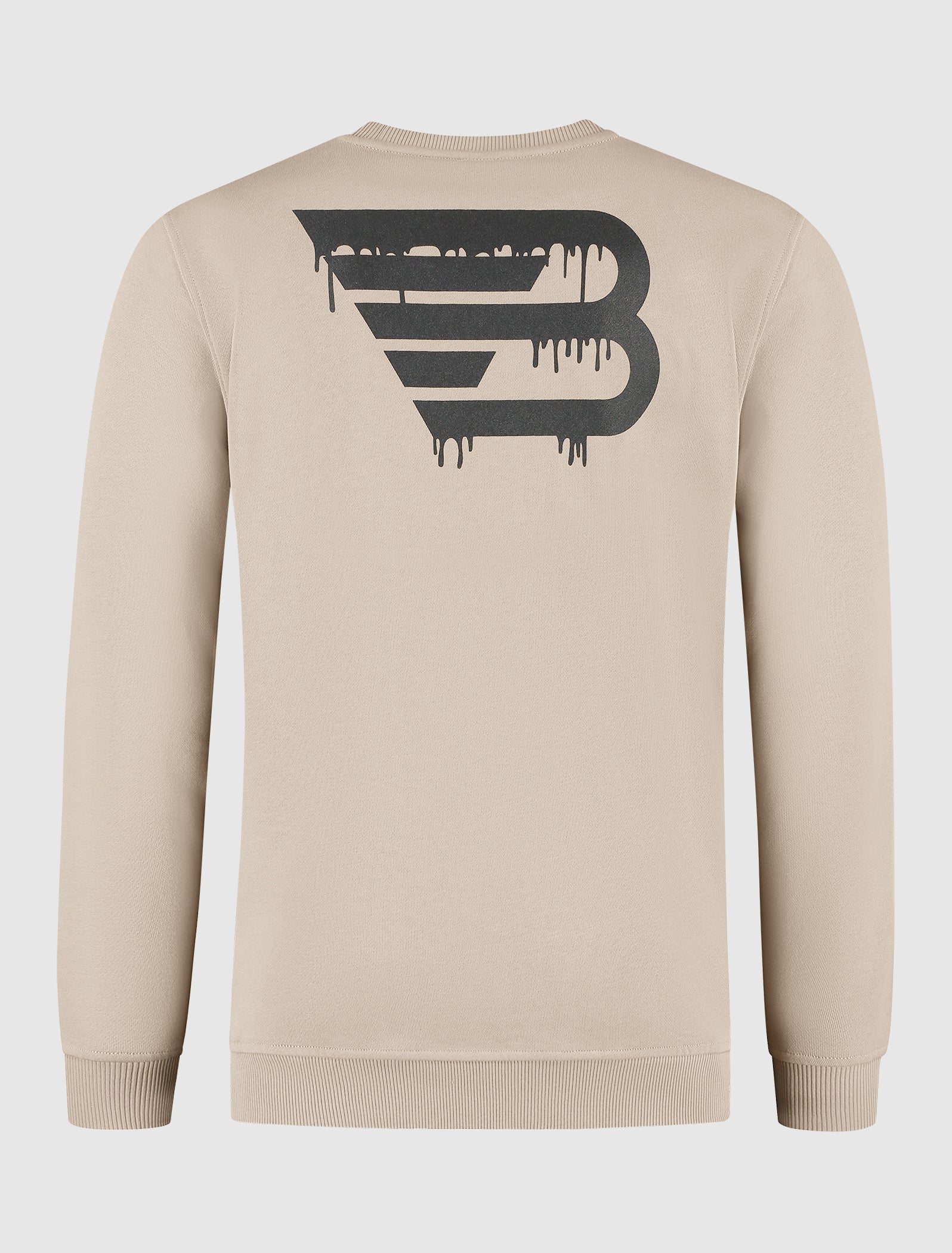 Dripping Logo Sweater | Taupe