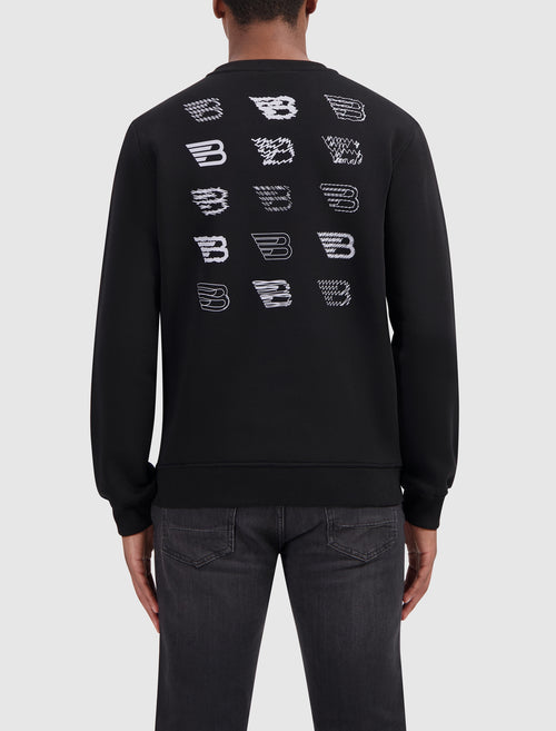 Scribble Icon Logo Sweater | Black