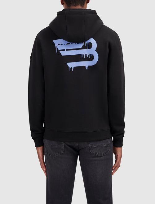 Dripping Logo Hoodie | Black