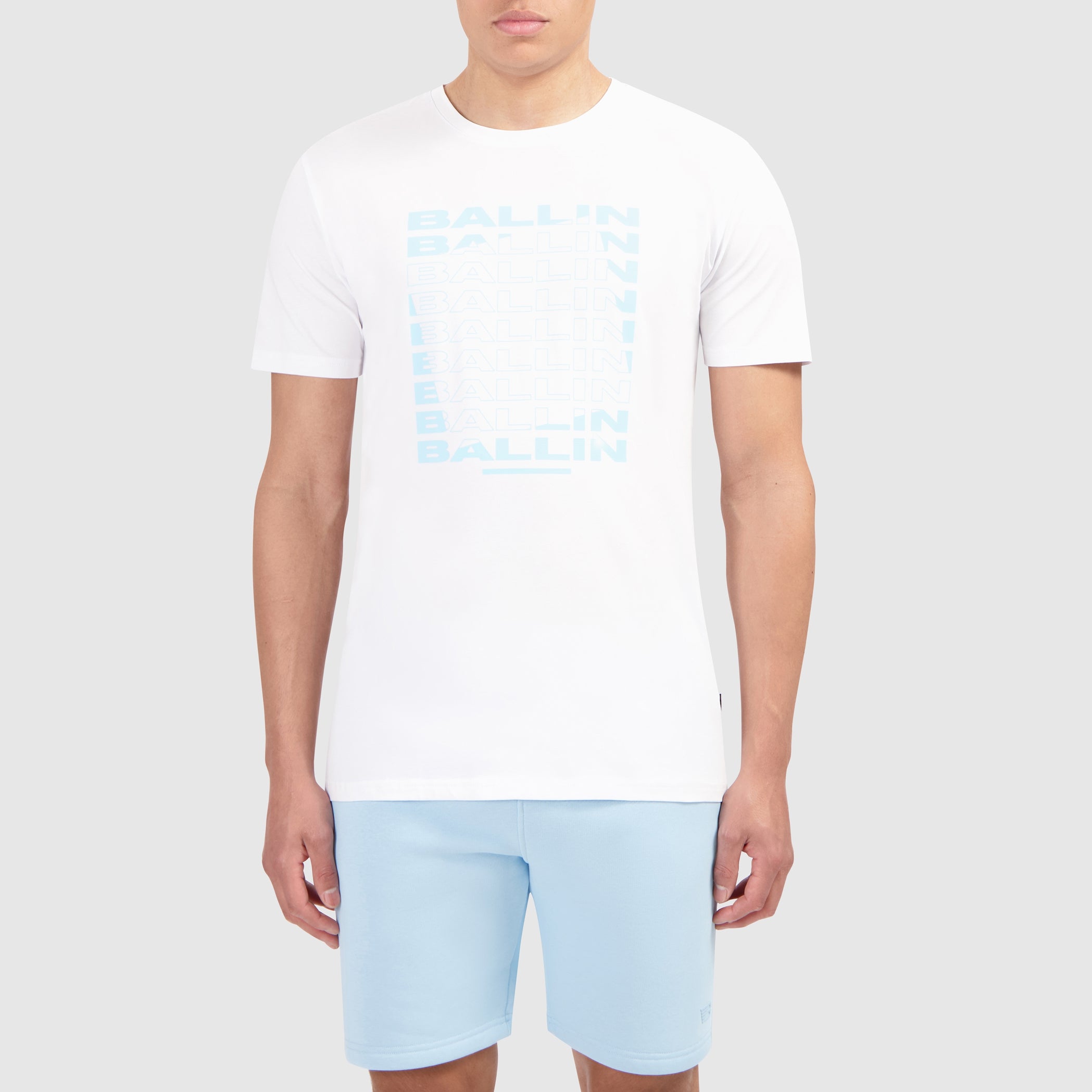 Rotated Logo Print T-shirt | White