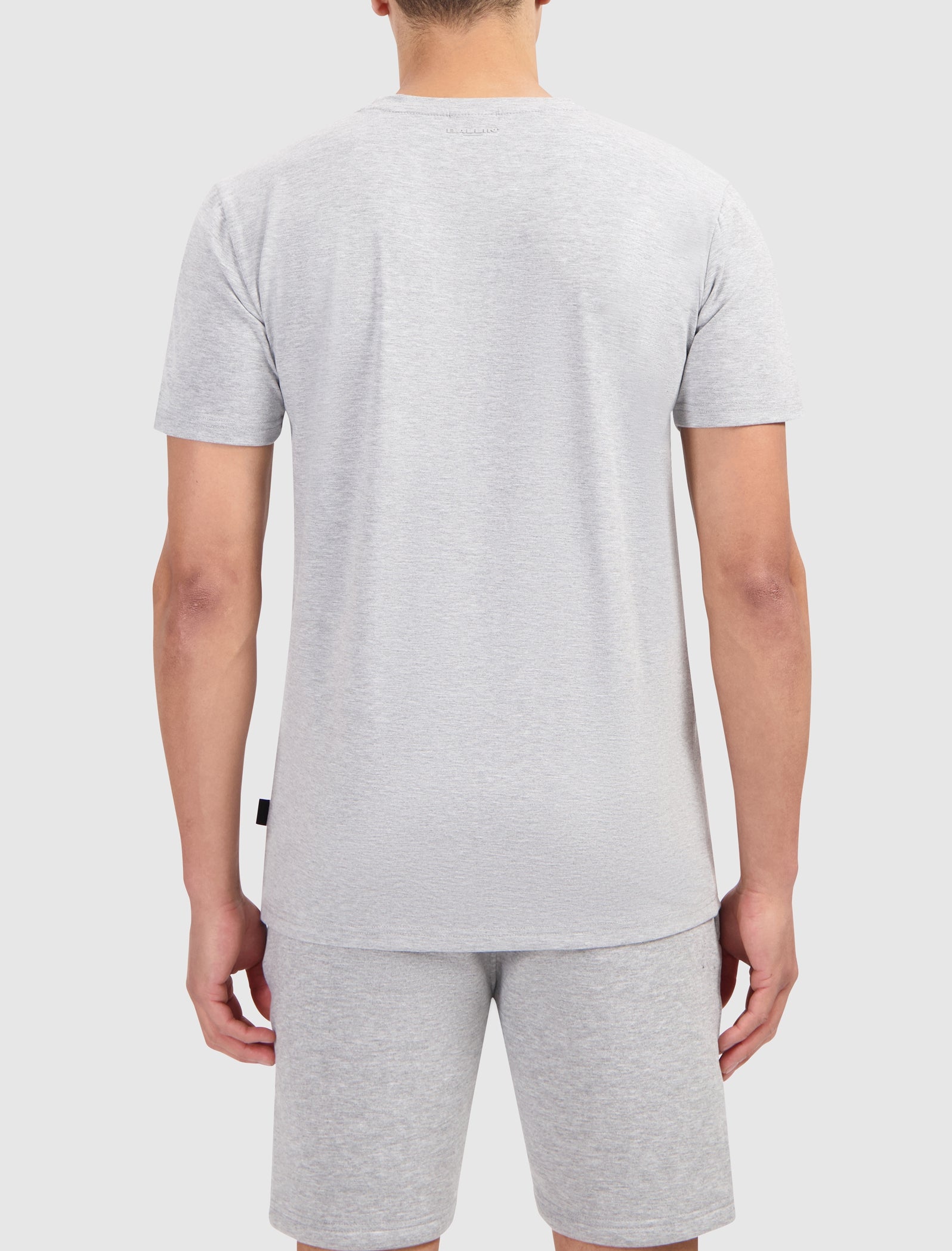Rotated Logo Print T-shirt | Grey