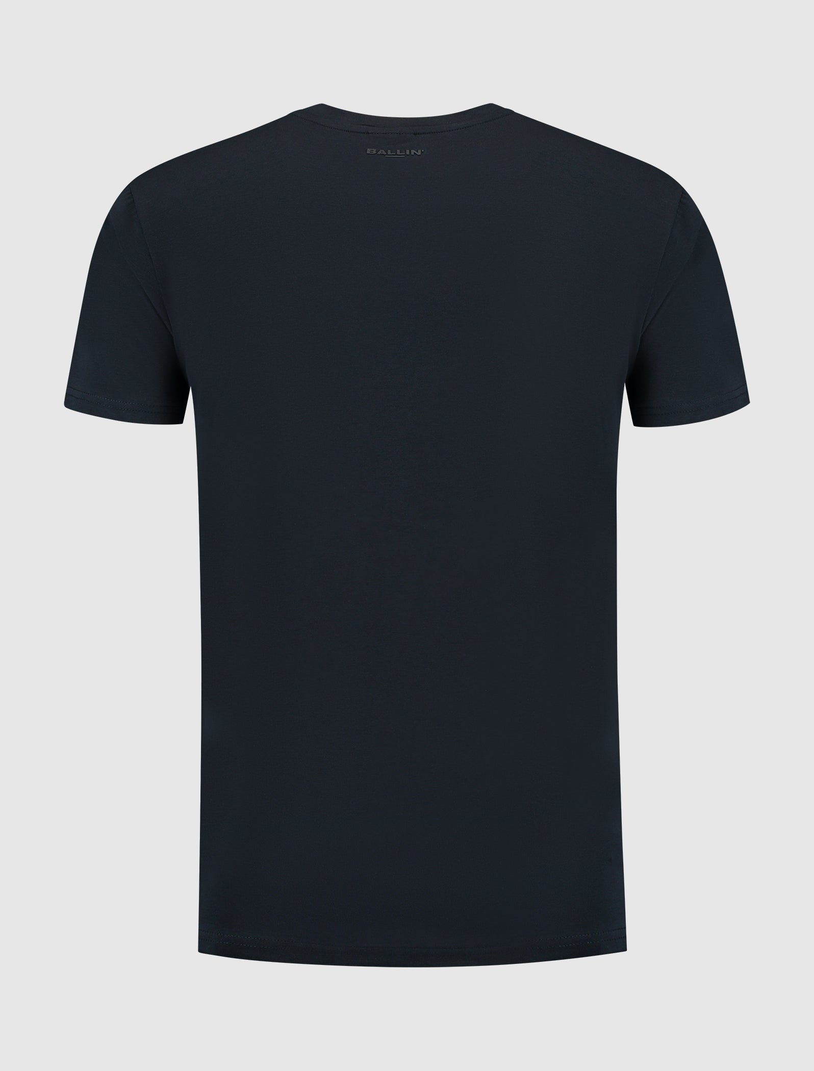 Dynamic Stripe Wordmark T-shirt | Navy
