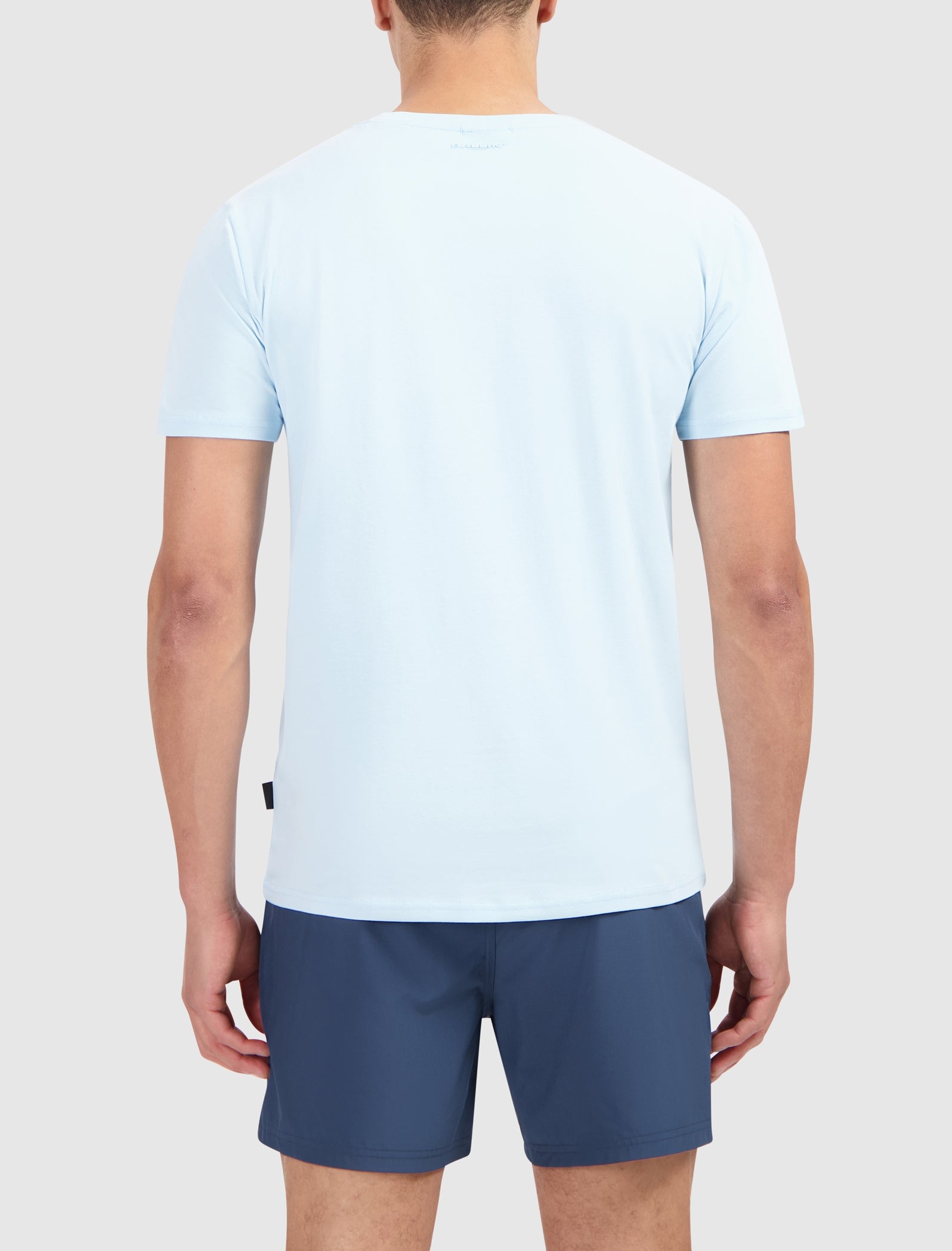 Dynamic Stripe Wordmark T-shirt | Lt Blue