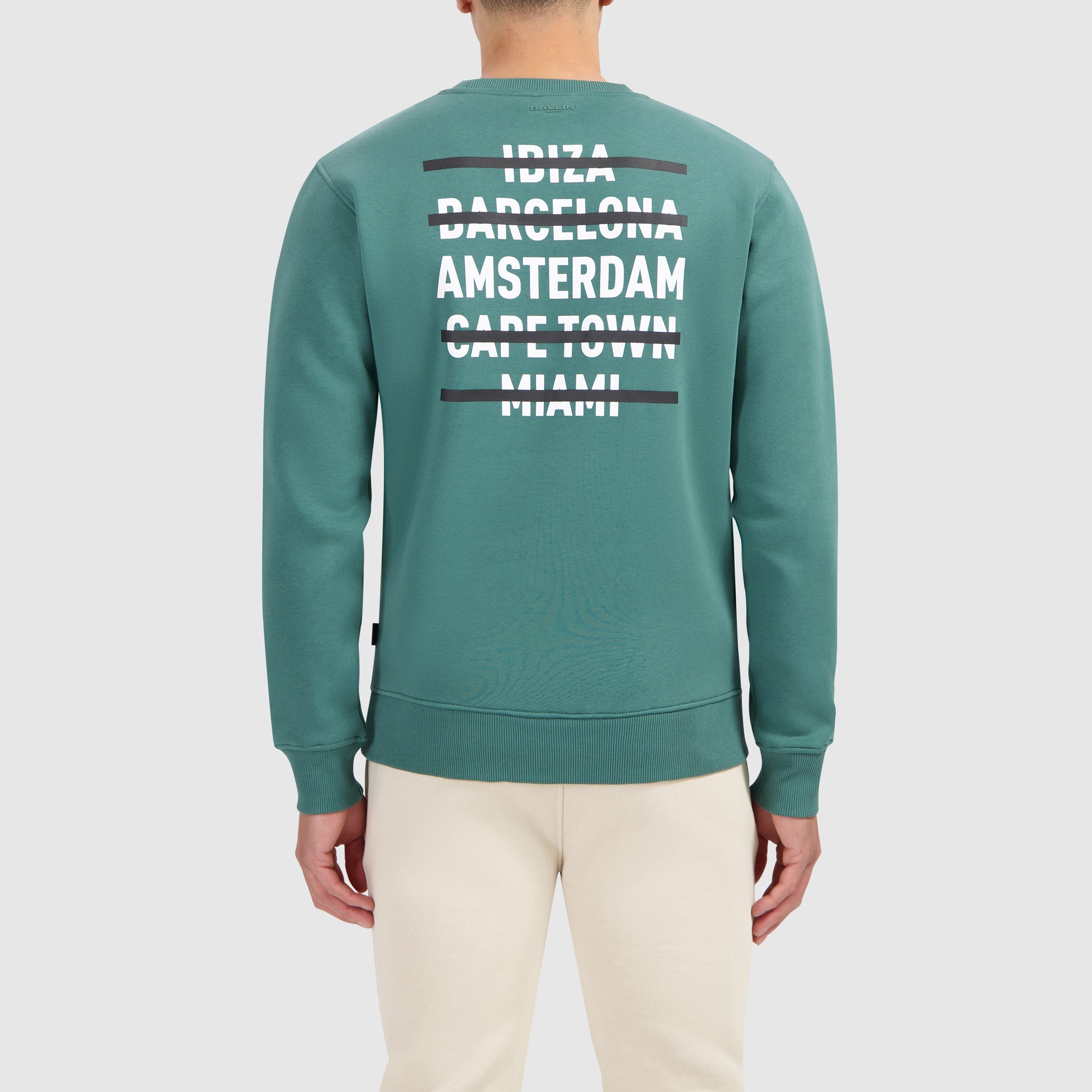World Cities Sweater | Faded Green