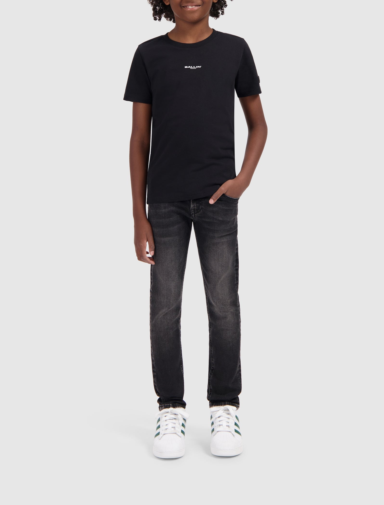 Junior Ski Slope Cities T-shirt | Black
