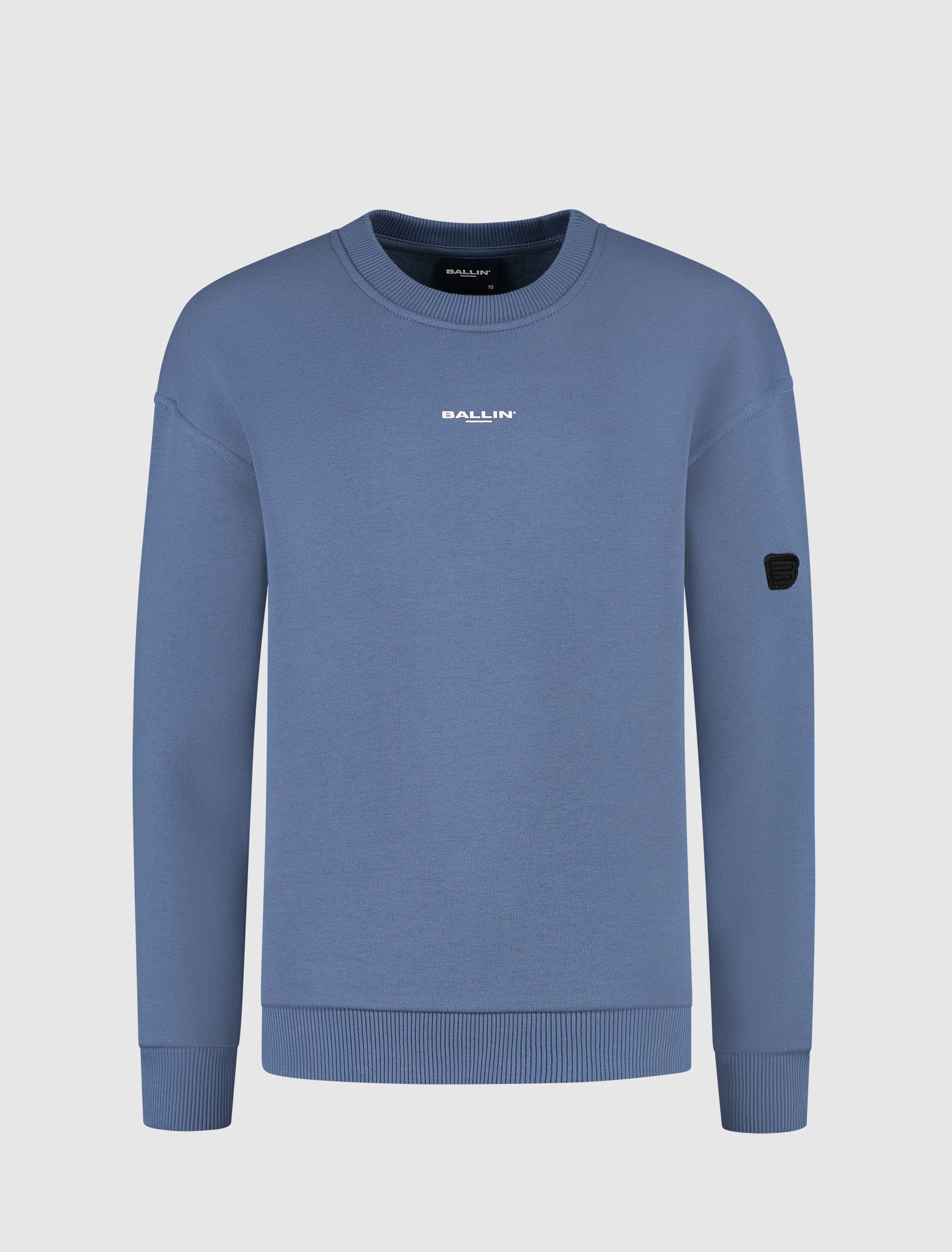 Junior Triangular Circles Logo Sweater | Blue Grey