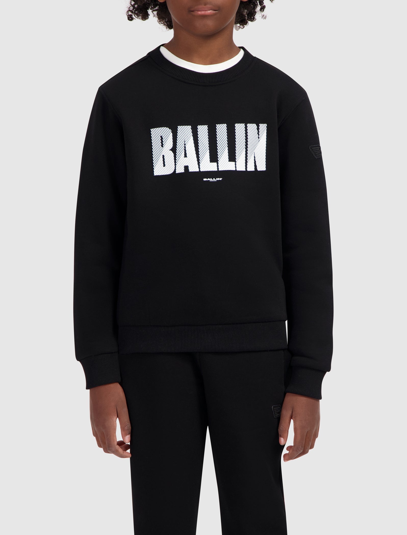Junior HD Print Logo Sweater | Black