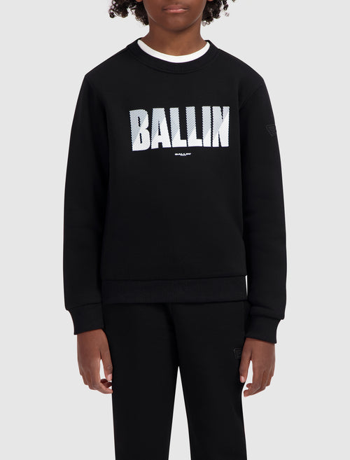 Junior HD Print Logo Sweater | Black