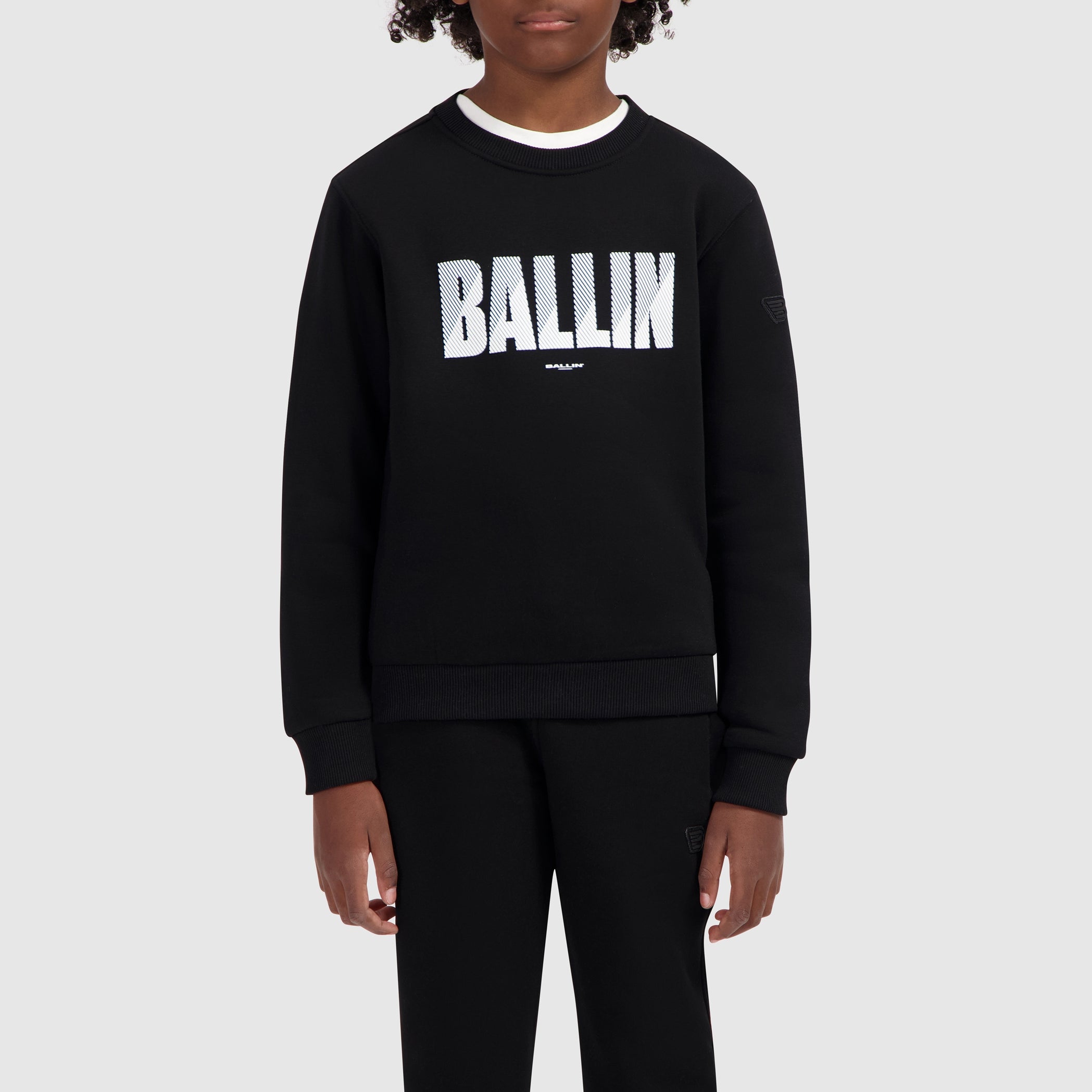 Junior HD Print Logo Sweater | Black