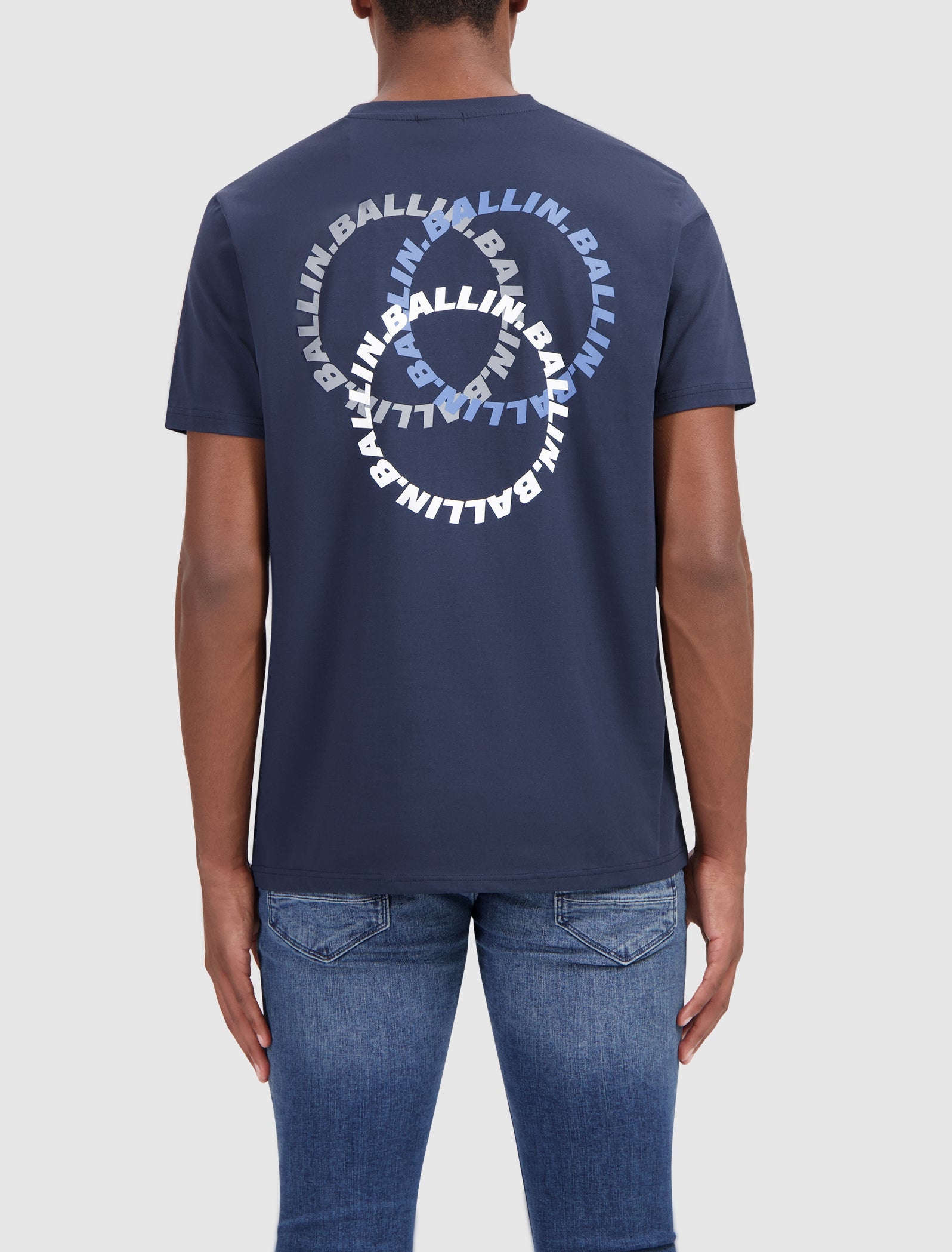 Triangular Circles Logo T-shirt | Navy