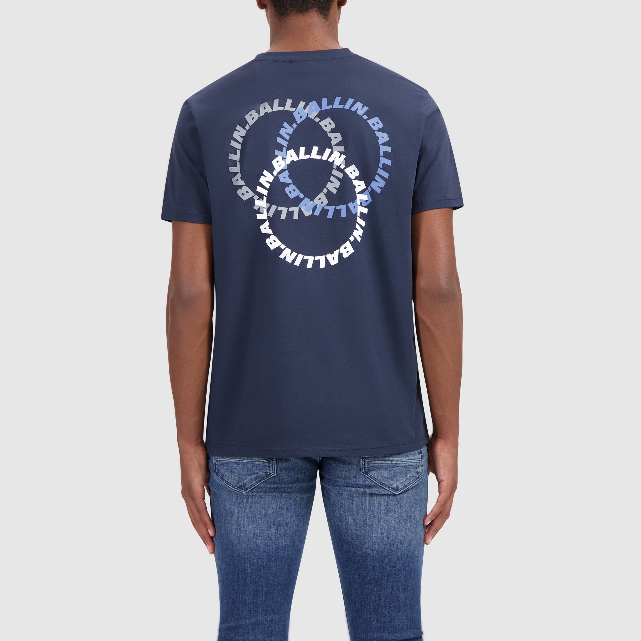 Triangular Circles Logo T-shirt | Navy
