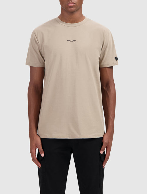 Triangular Circles Logo T-shirt | Taupe