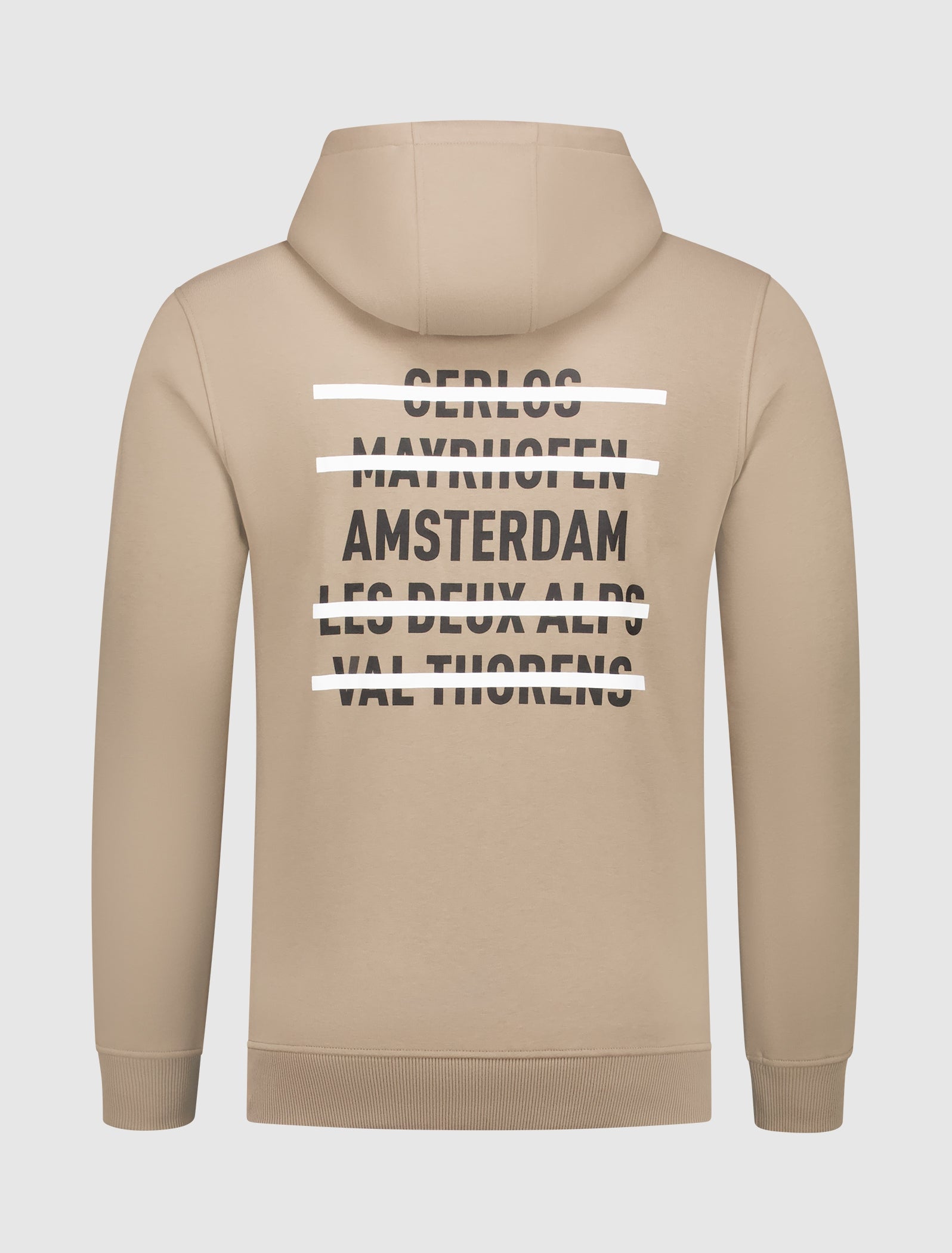 Ski Slope Cities Hoodie | Taupe
