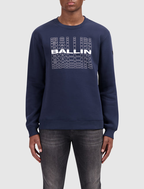 Reel Word Art Sweater | Navy