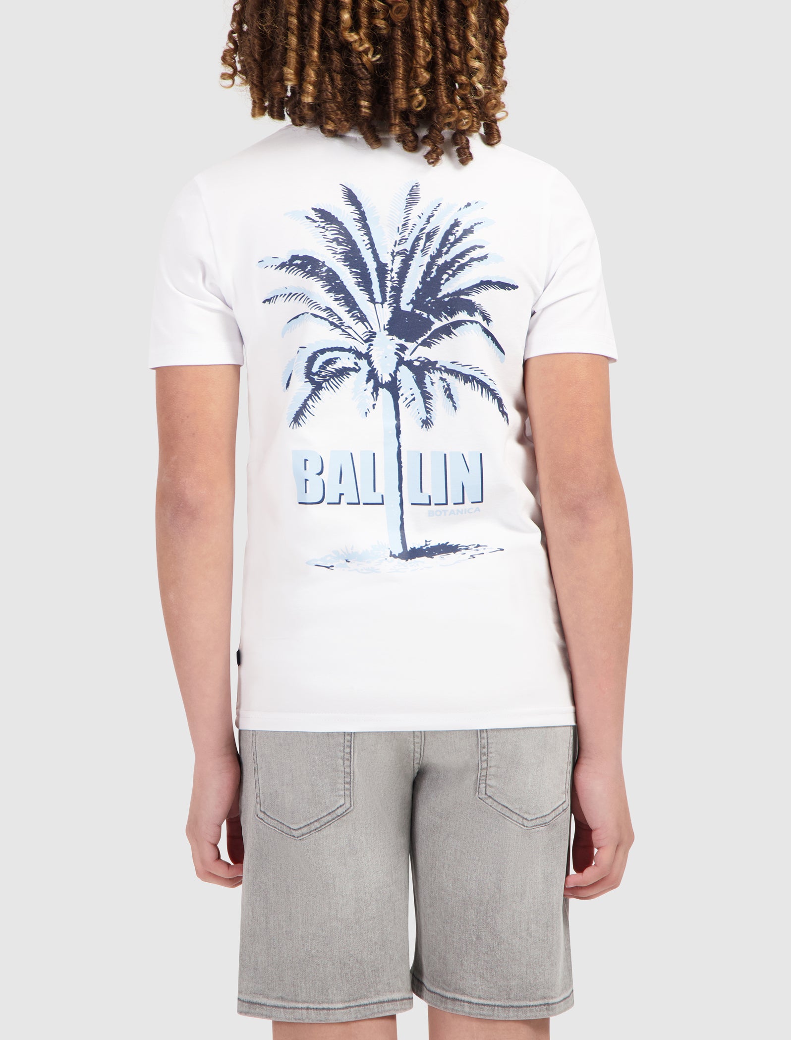 Junior Dual-tone Palm T-shirt | White