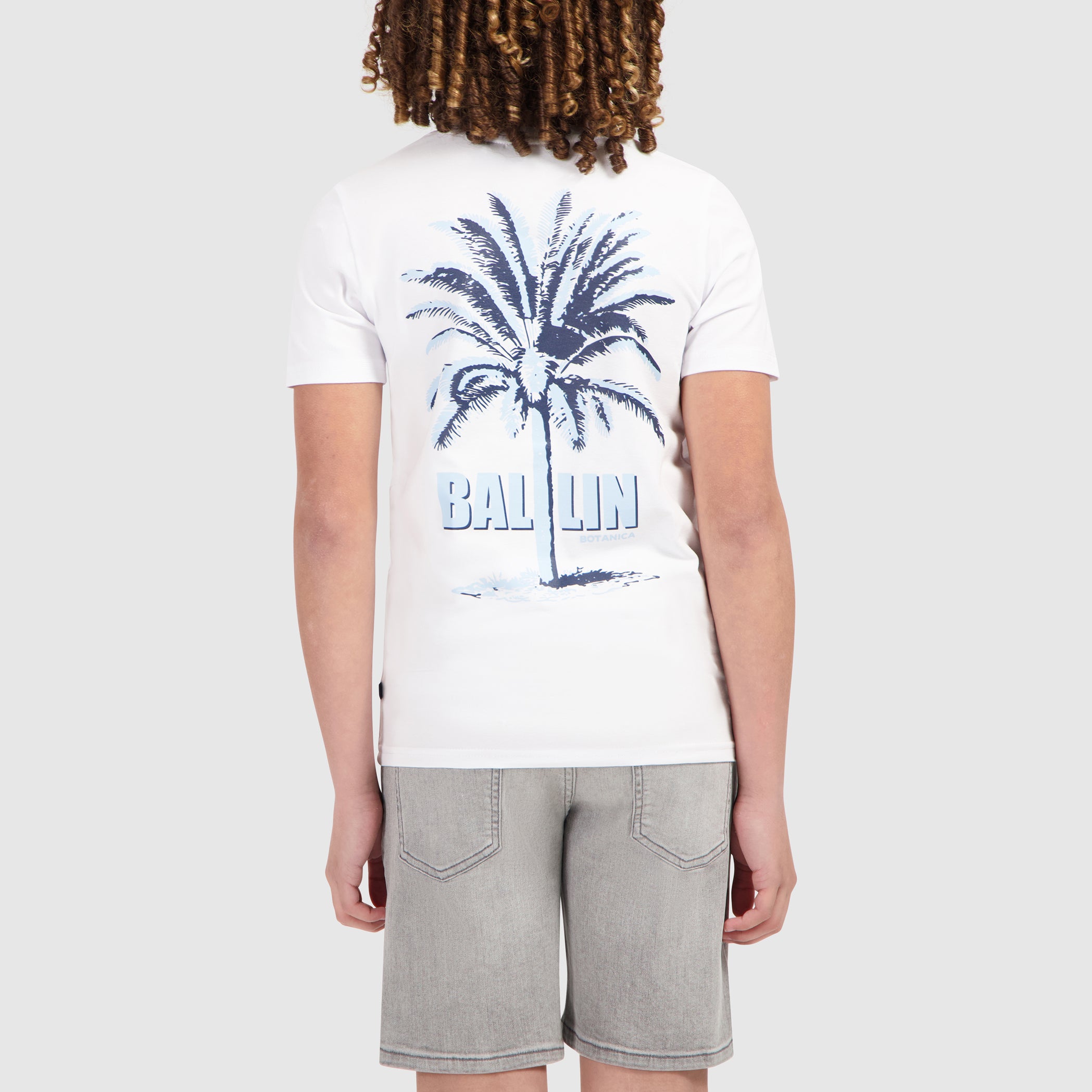 Junior Dual-tone Palm T-shirt | White