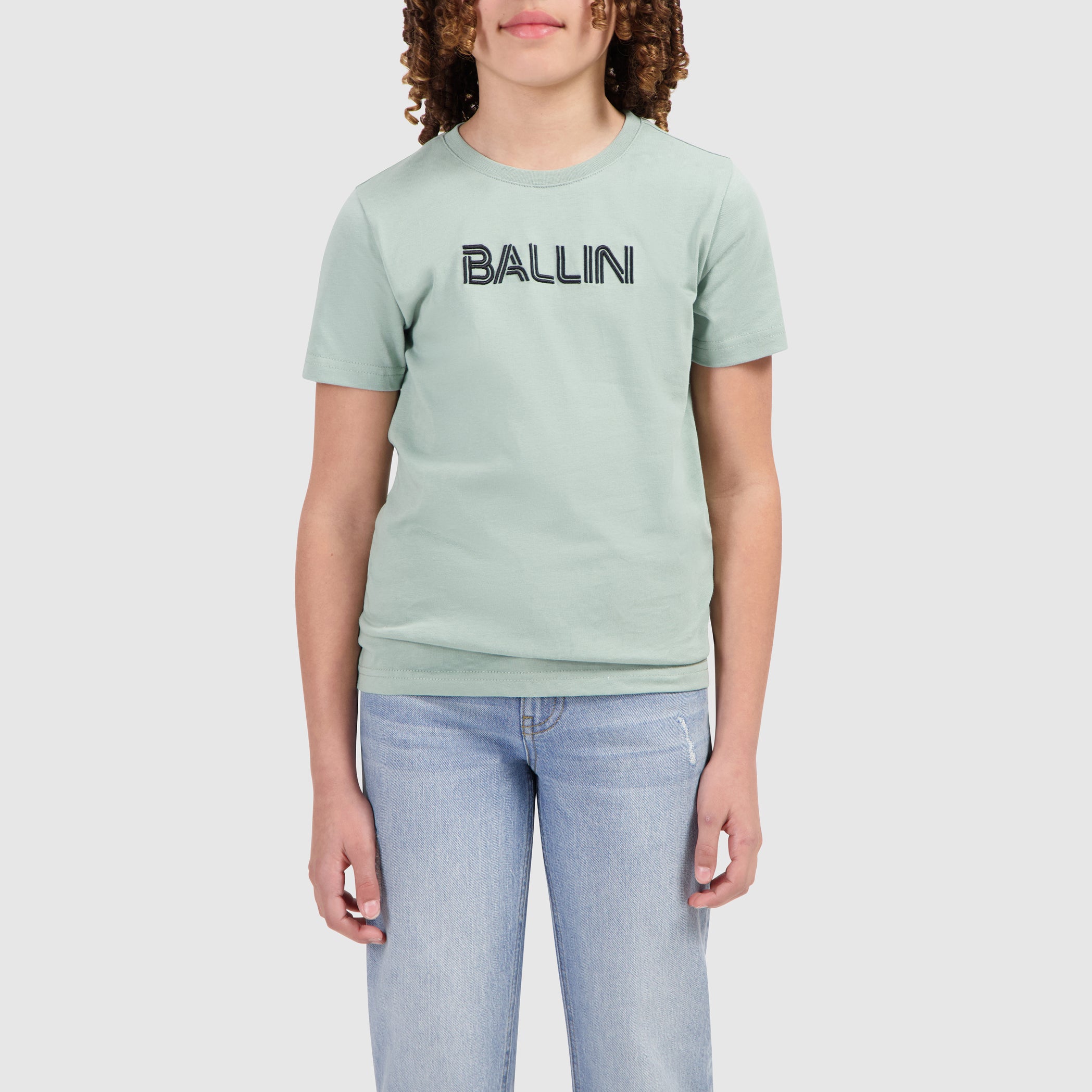 Junior Dual Line Logo T-shirt | Green