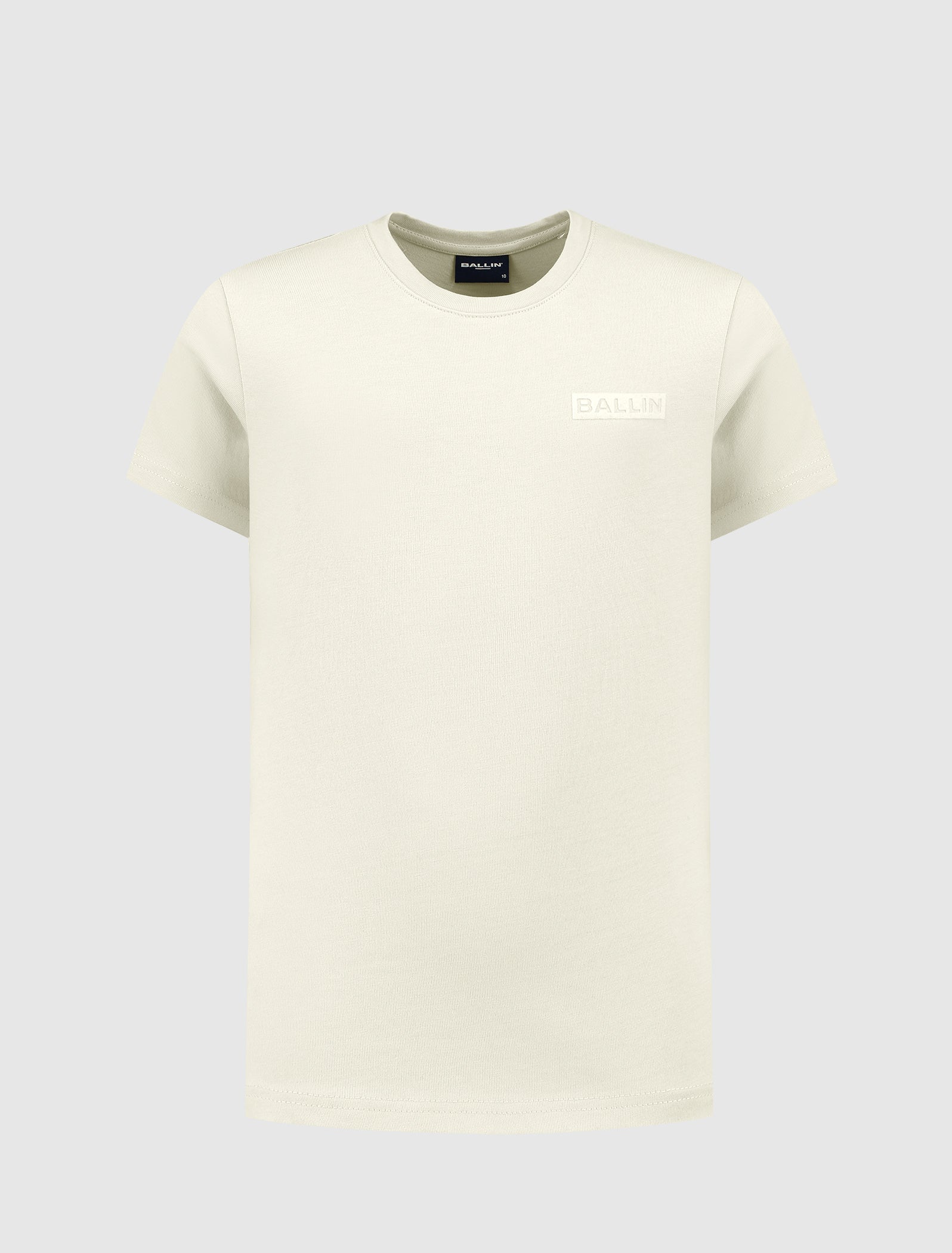 Junior Flocked Logo Frame T-shirt | Sand
