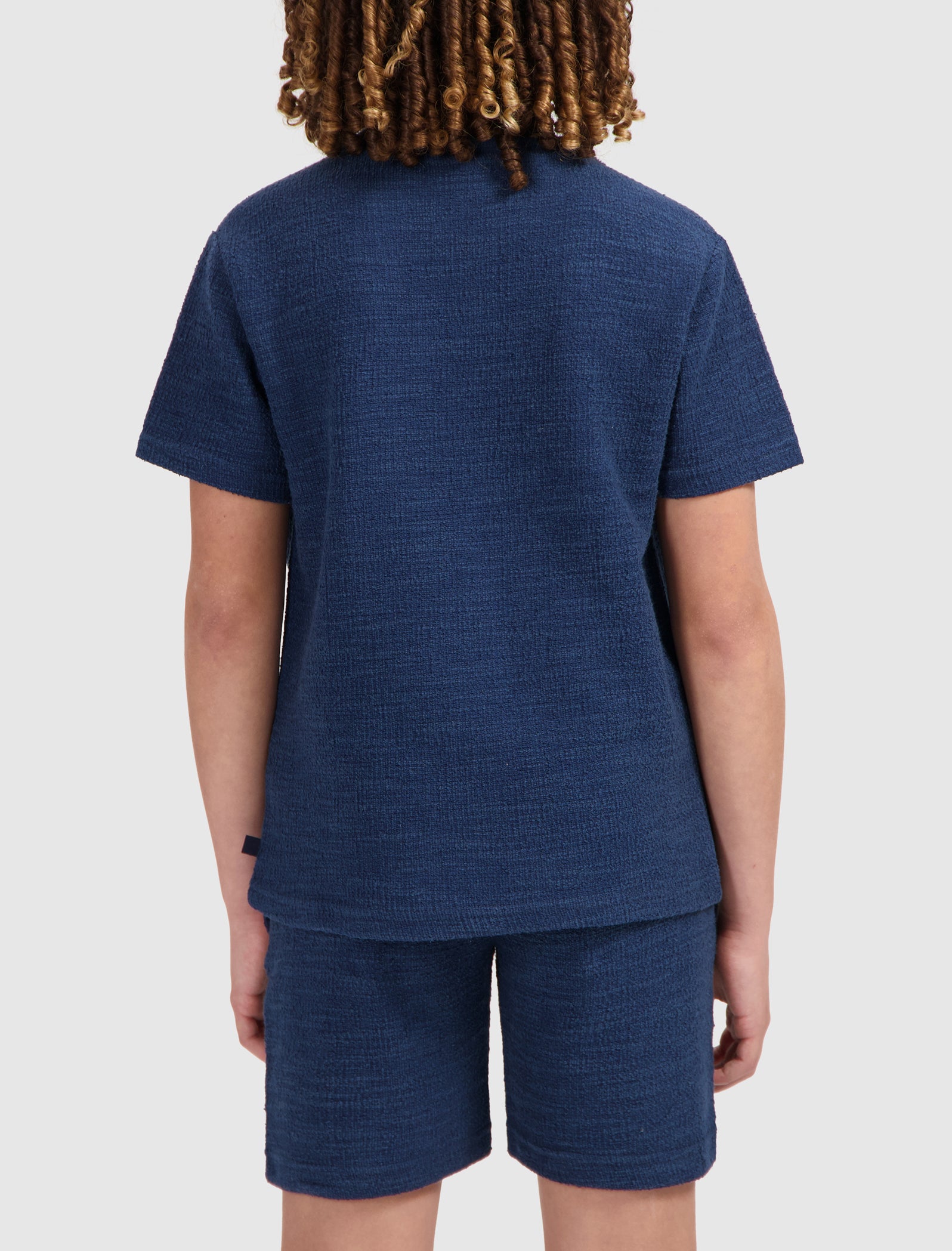 Junior Bouclé T-shirt | Navy