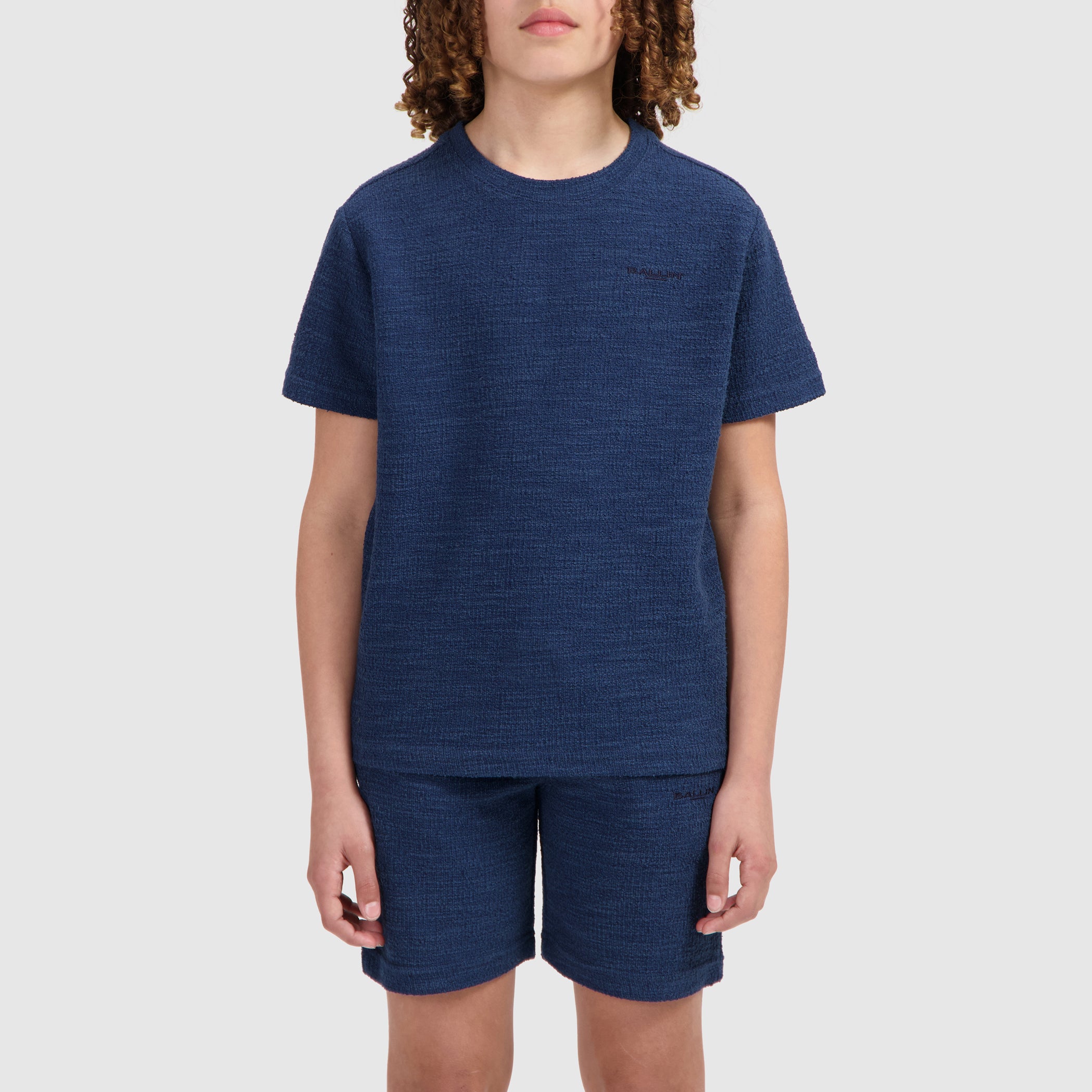 Junior Bouclé T-shirt | Navy