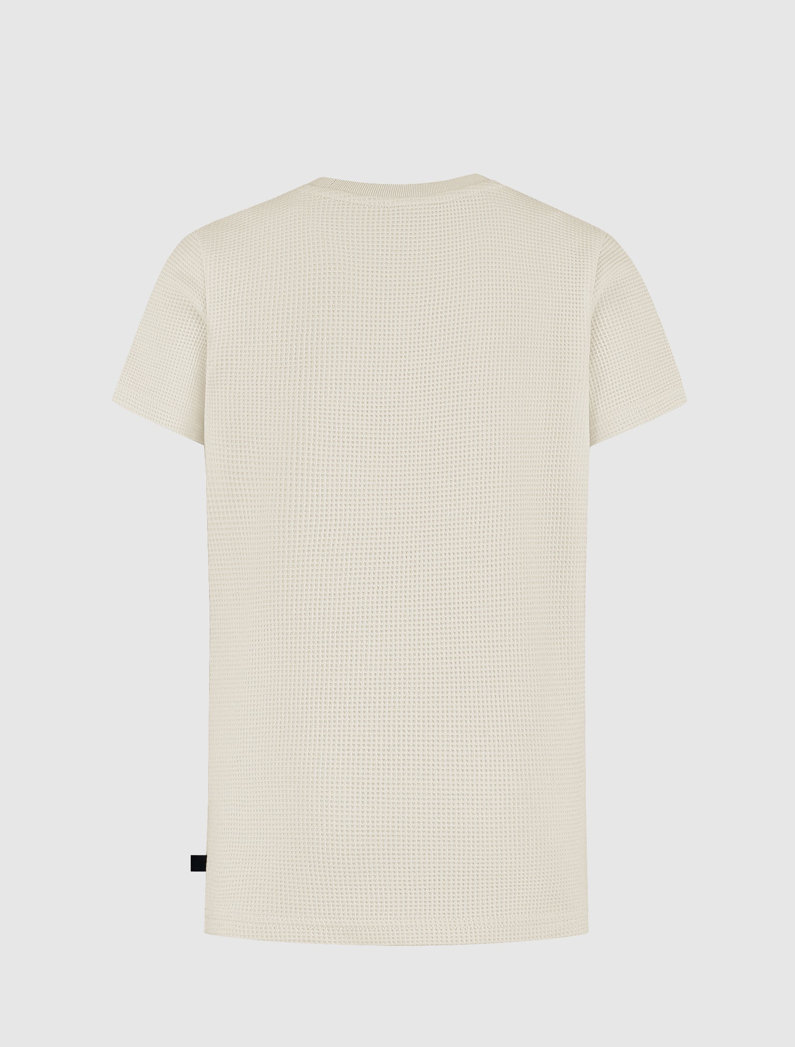 Junior Waffle Embroidery T-shirt | Sand
