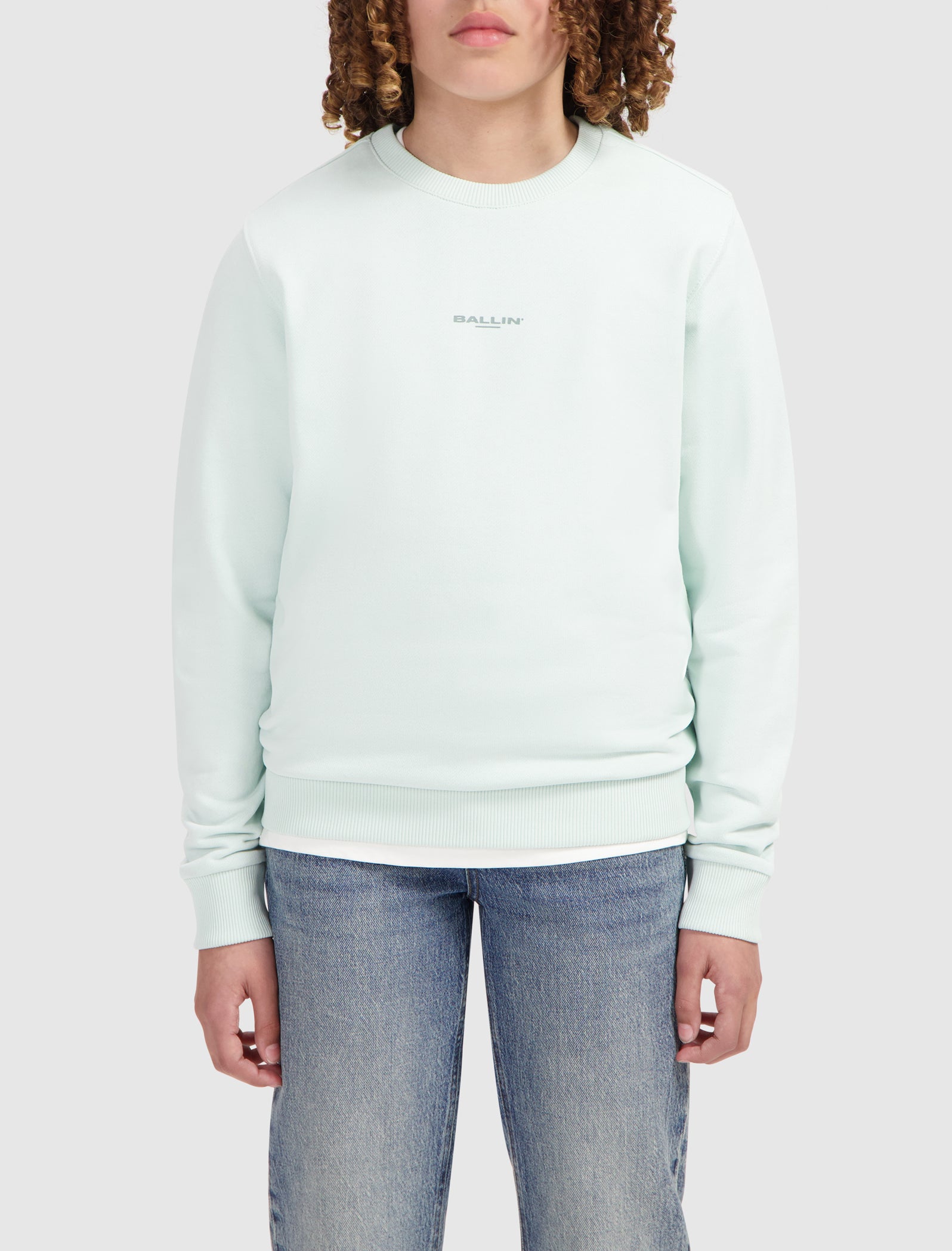 Junior Botanic Identity Sweater | Light Green