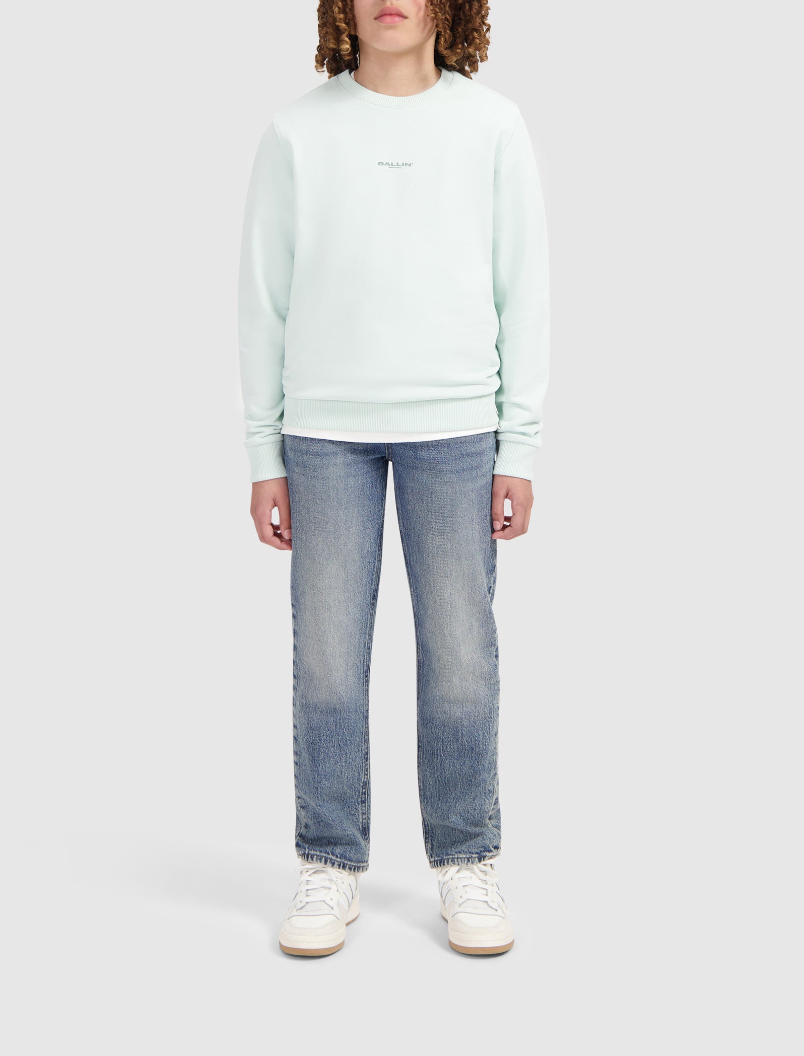 Junior Botanic Identity Sweater | Light Green