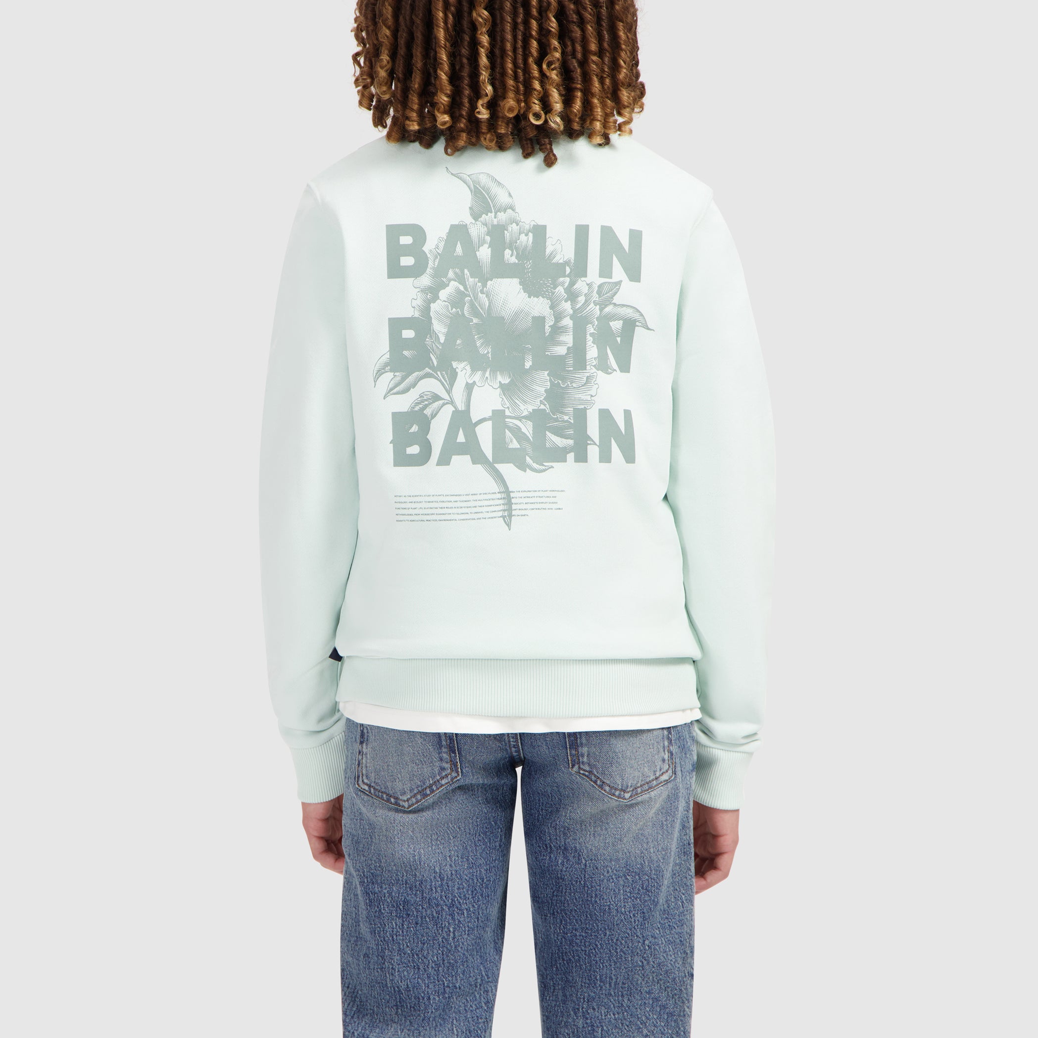 Junior Botanic Identity Sweater | Light Green