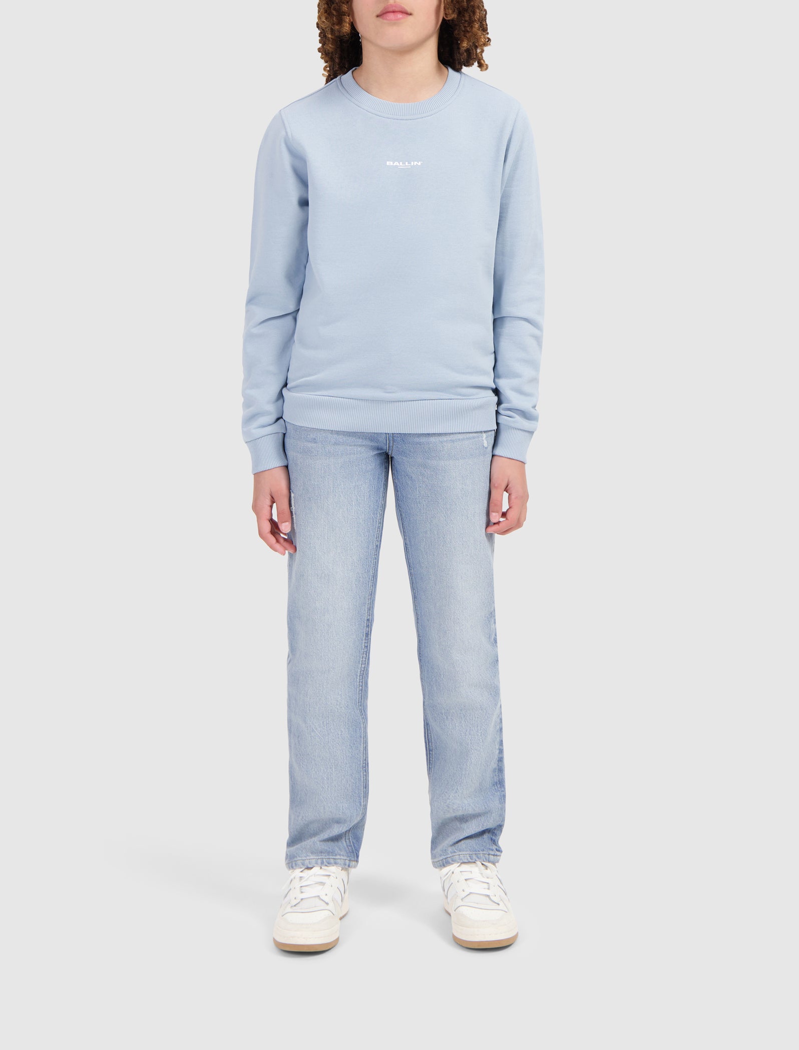Junior The Hive Sweater | Blue Grey