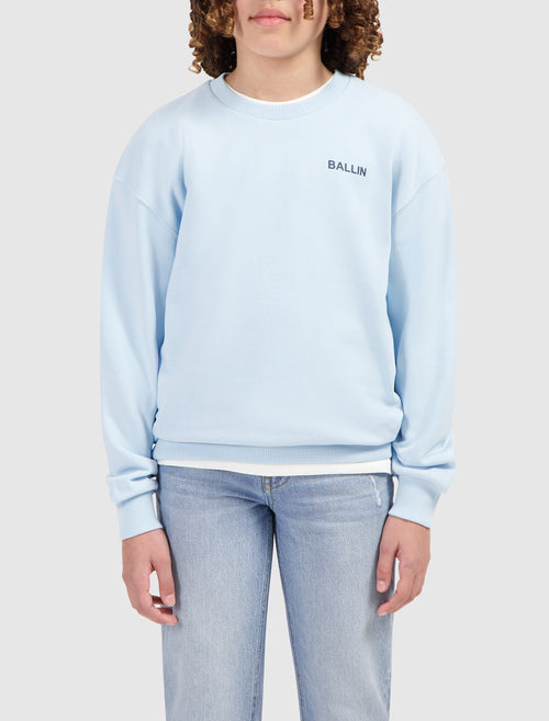 Junior Logo Flag Sweater | Light Blue