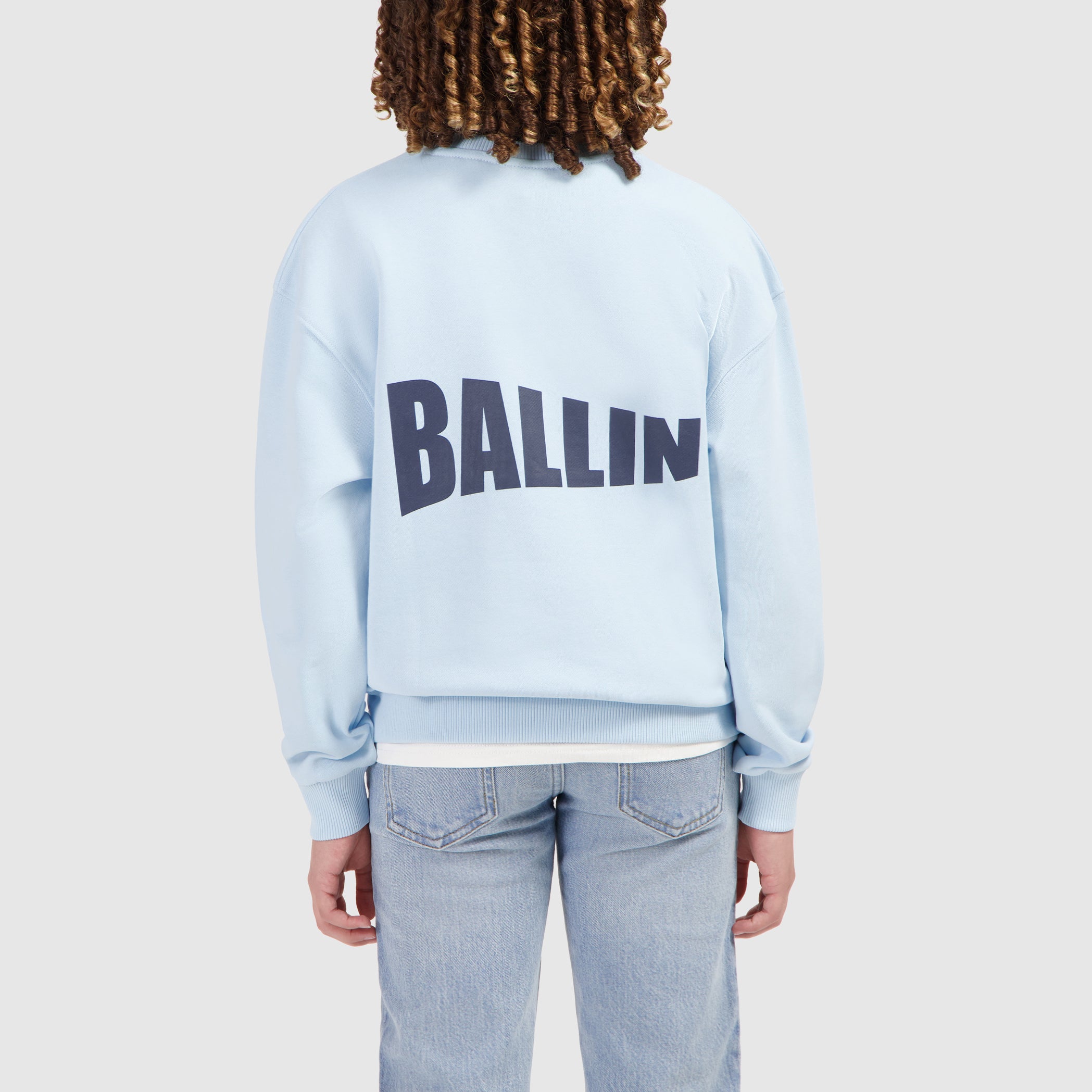 Junior Logo Flag Sweater | Light Blue