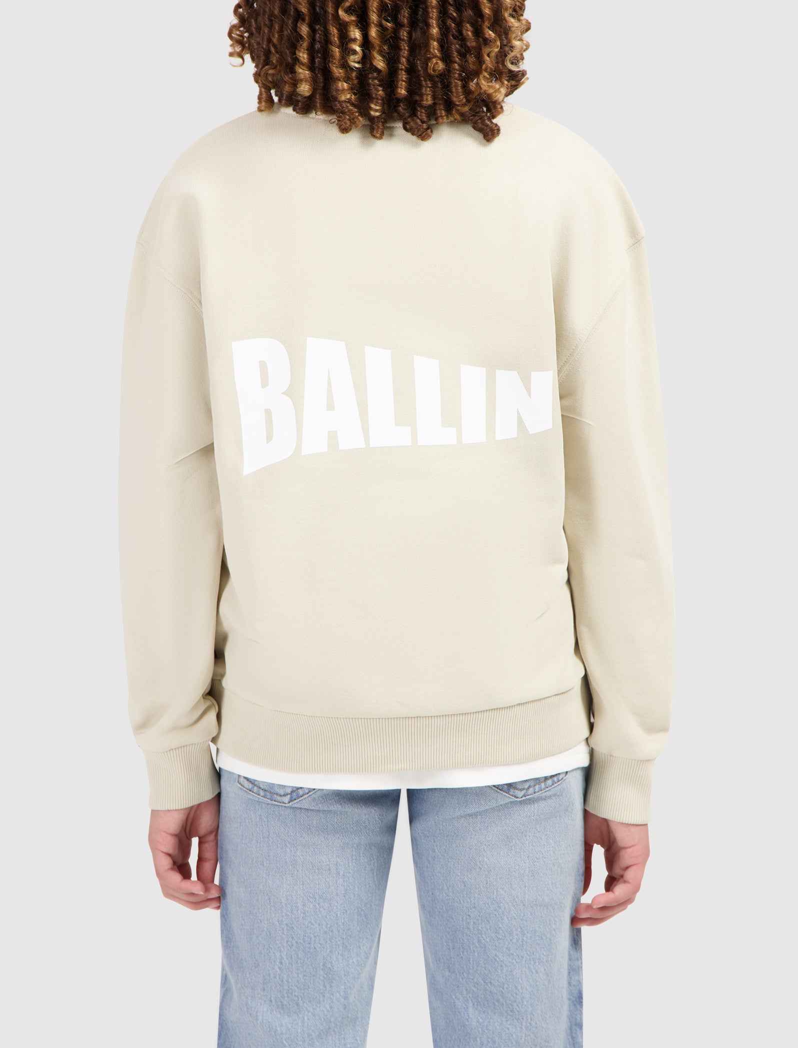 Junior Logo Flag Sweater | Sand